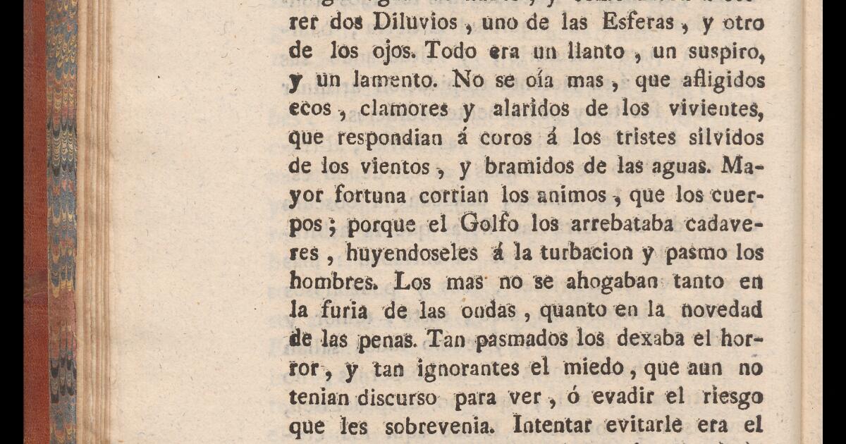 Spanish Chapbooks Historia Verdadera Y Espantosa Del Diluvio