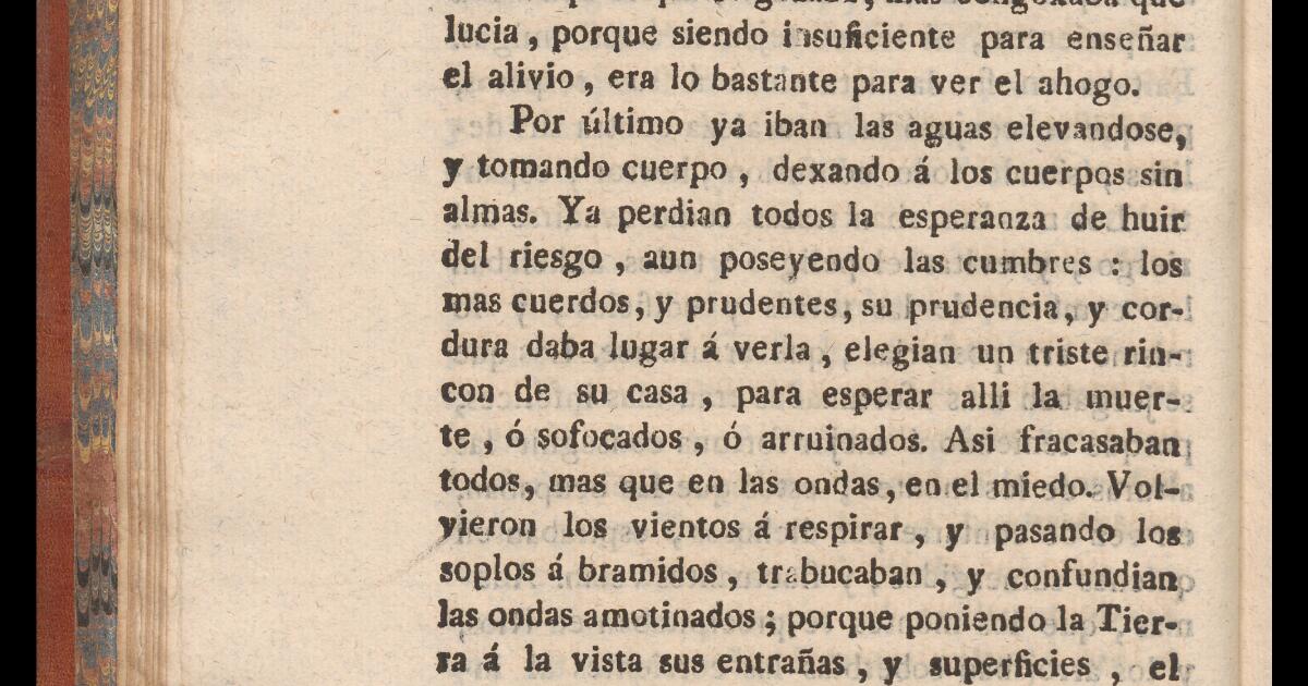 Spanish Chapbooks Historia Verdadera Y Espantosa Del Diluvio