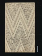 Drawing of pattern on column of façade of Treasury of Atreus