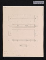 Drawing of LH III ivory box with tenons, 54-314