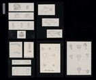 18 drawings of ivory inlay motifs, first group