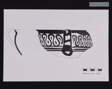 Drawing of 1939 Atreus Bothros pottery Nauplion Museum 6655