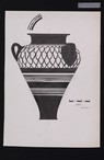 Drawing of 1939 Atreus Bothros pottery Nauplion Museum 6201