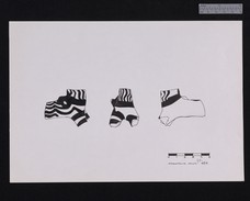 Drawing of terracotta horse figurine 39-474