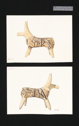 Drawing of terracotta horse figurine 55-55