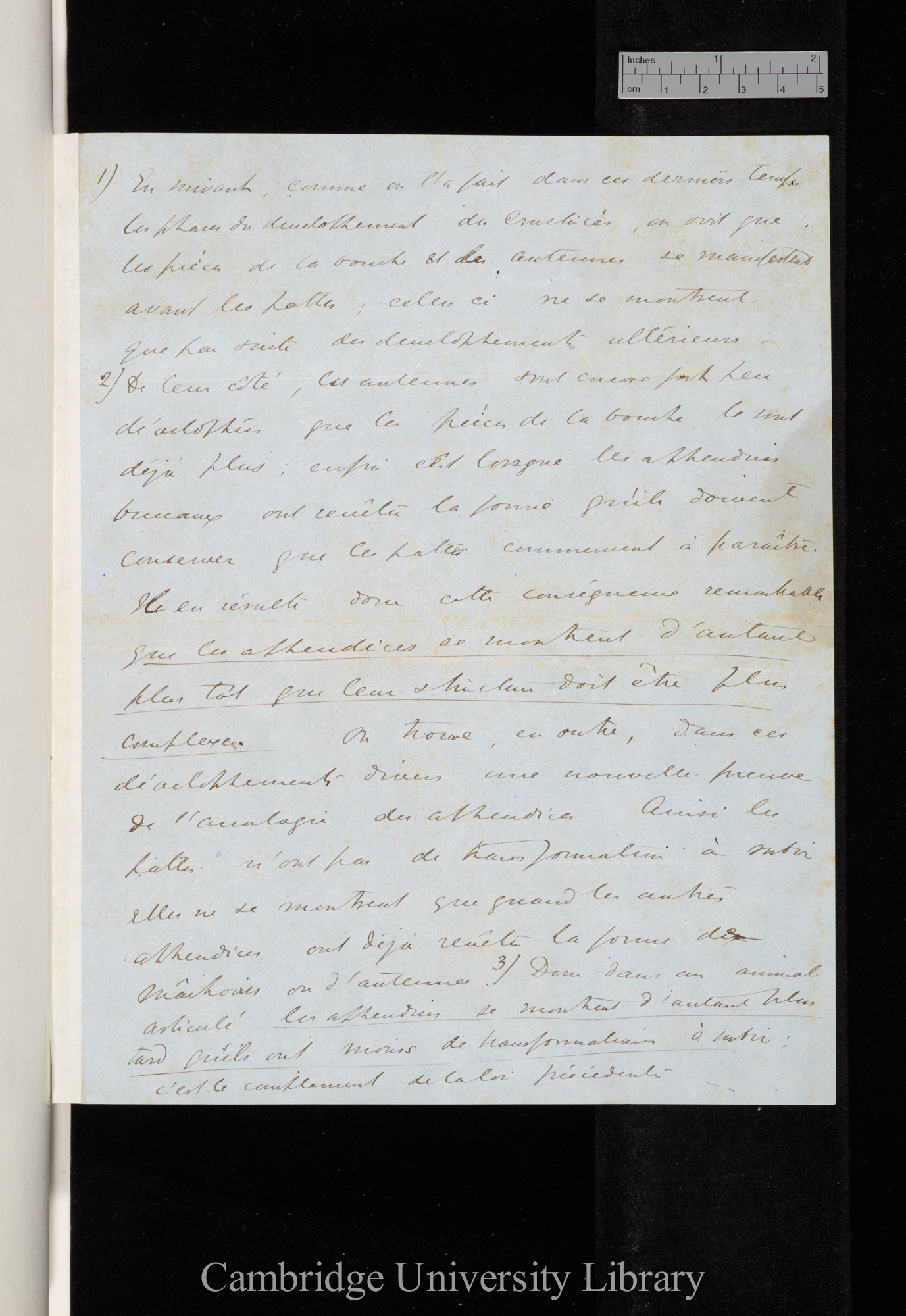 Thomas Henry Huxley to Charles Robert Darwin [enclosure]