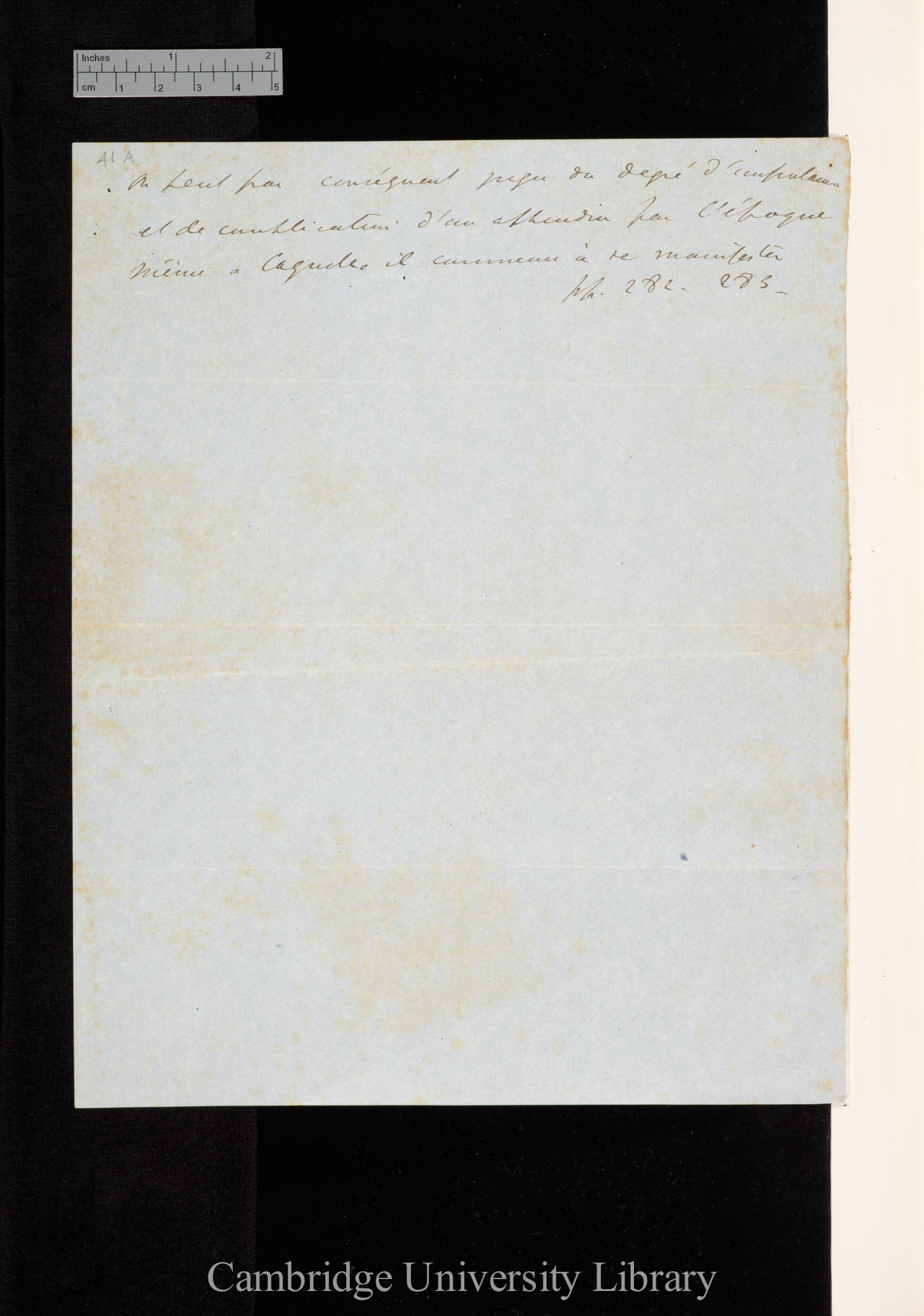 Thomas Henry Huxley to Charles Robert Darwin [enclosure]