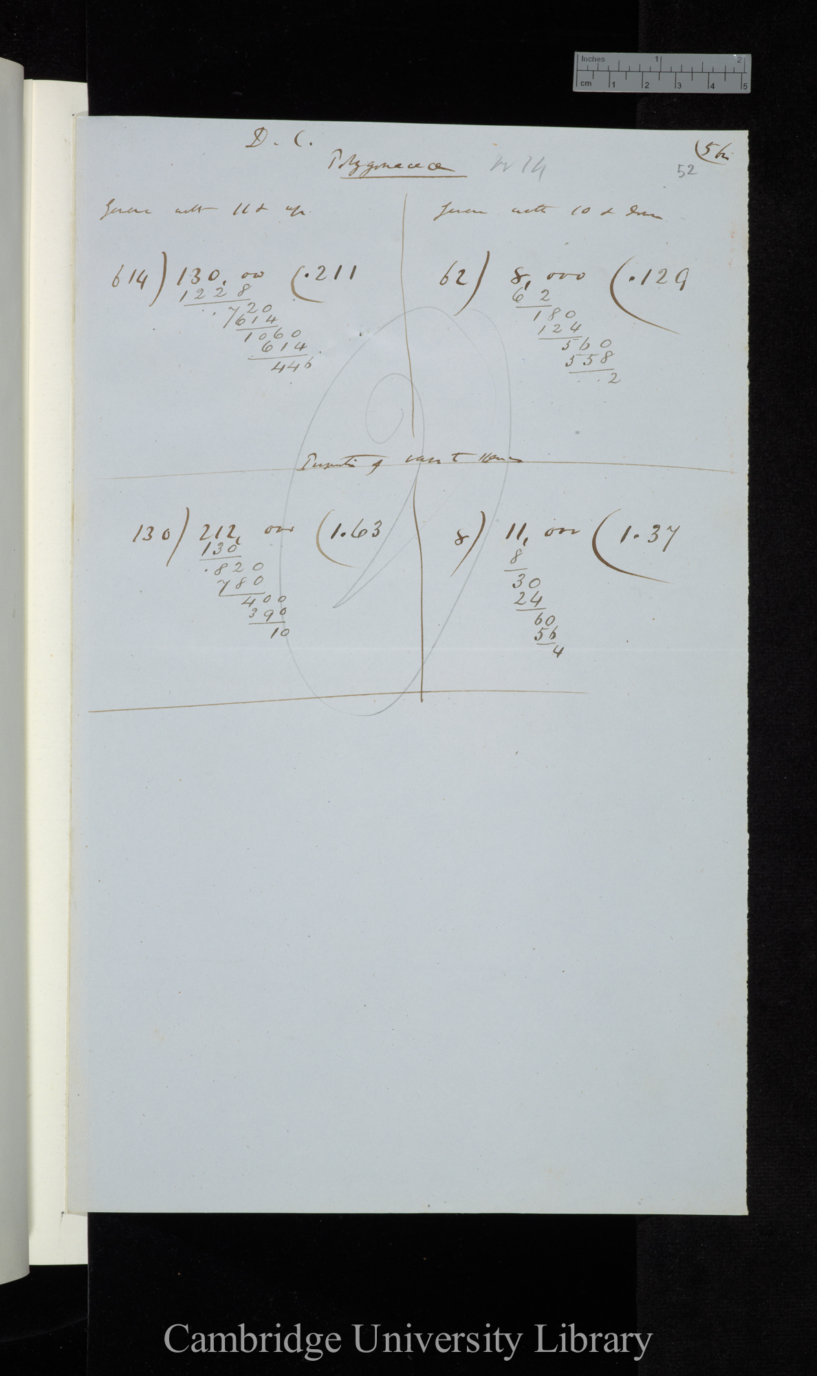 Decandolle / Genera with 11 &amp; up / Genera with 10 &amp; down (summarising calculations)