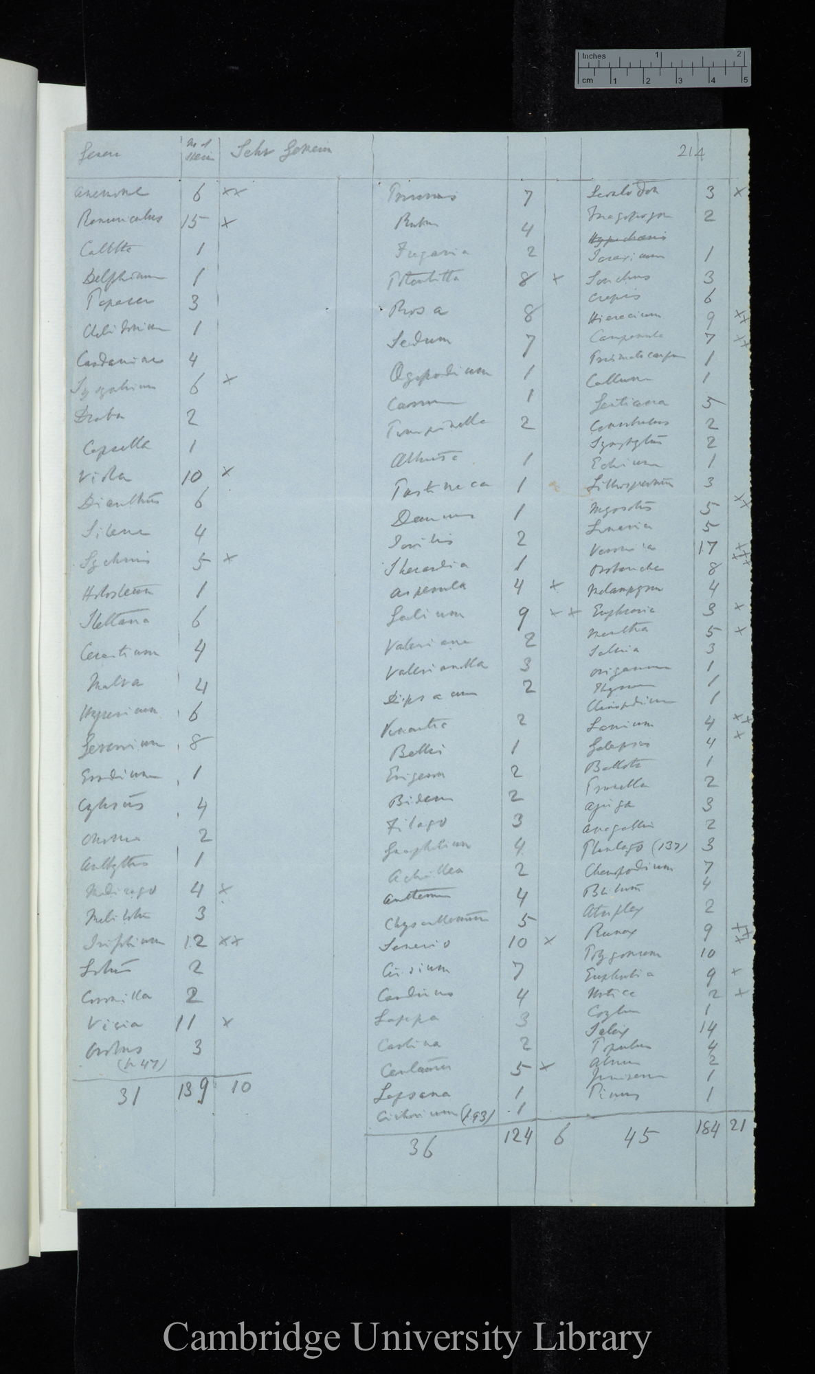 Names / Monocot[yledon]s (tables and summarising comments relating to Fürnrohr &#39;Flora Ratisbonensis&#39;)