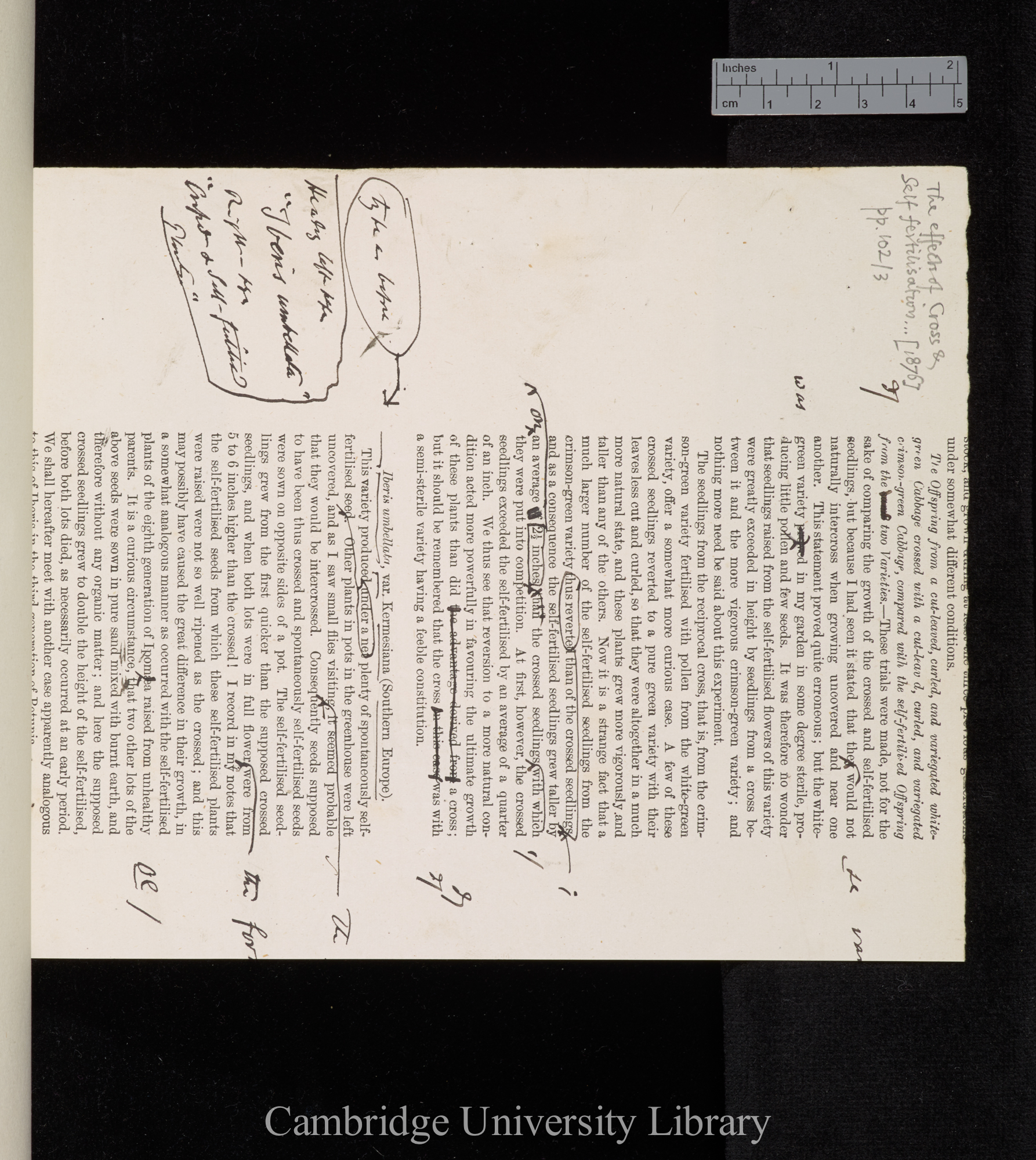 proof sheet of &#39;Fertilisation&#39; pp 102-103