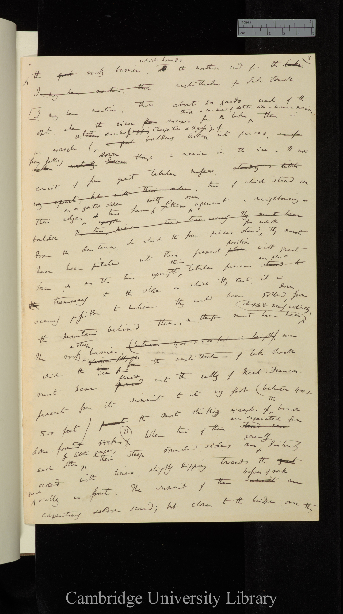 &#39;Notes on the effects produced by the ancient glaciers of Caernarvonshire and on the boulders transported by floating ice&#39; [for Geological Society 15 December 1841]