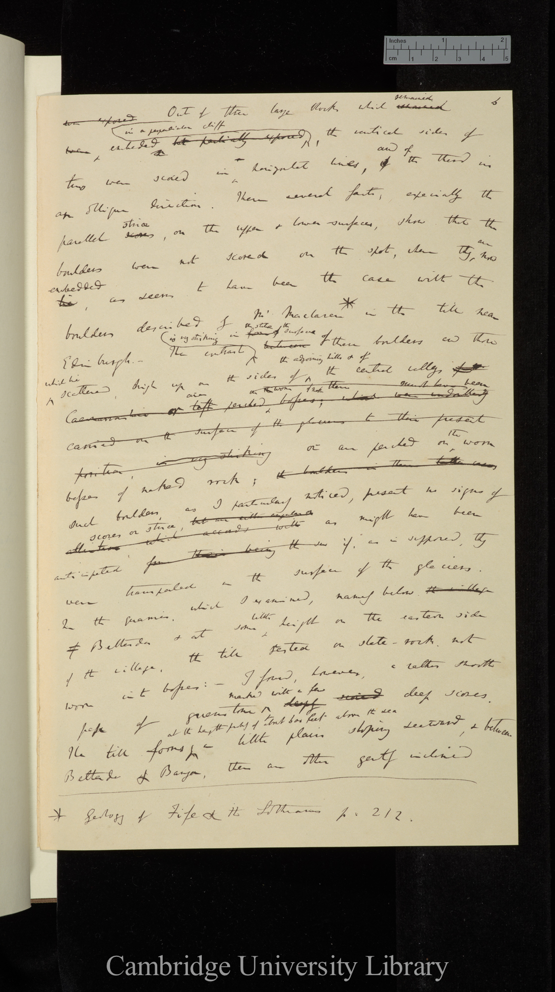 &#39;Notes on the effects produced by the ancient glaciers of Caernarvonshire and on the boulders transported by floating ice&#39; [for Geological Society 15 December 1841]