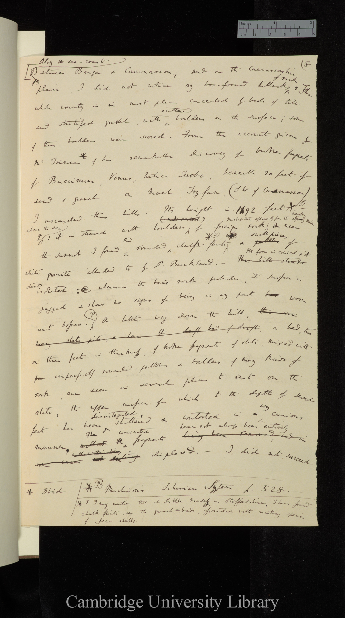 &#39;Notes on the effects produced by the ancient glaciers of Caernarvonshire and on the boulders transported by floating ice&#39; [for Geological Society 15 December 1841]