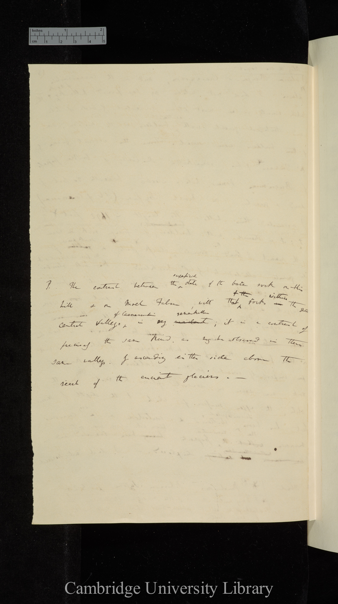 &#39;Notes on the effects produced by the ancient glaciers of Caernarvonshire and on the boulders transported by floating ice&#39; [for Geological Society 15 December 1841]