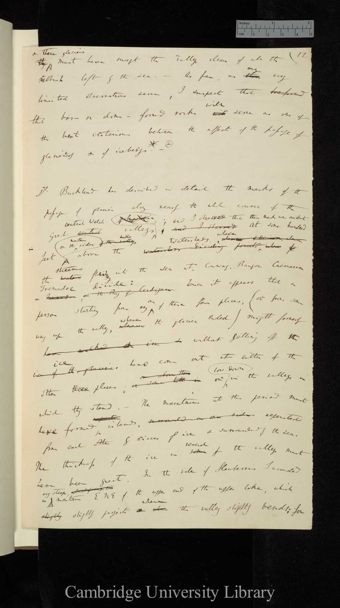 &#39;Notes on the effects produced by the ancient glaciers of Caernarvonshire and on the boulders transported by floating ice&#39; [for Geological Society 15 December 1841]