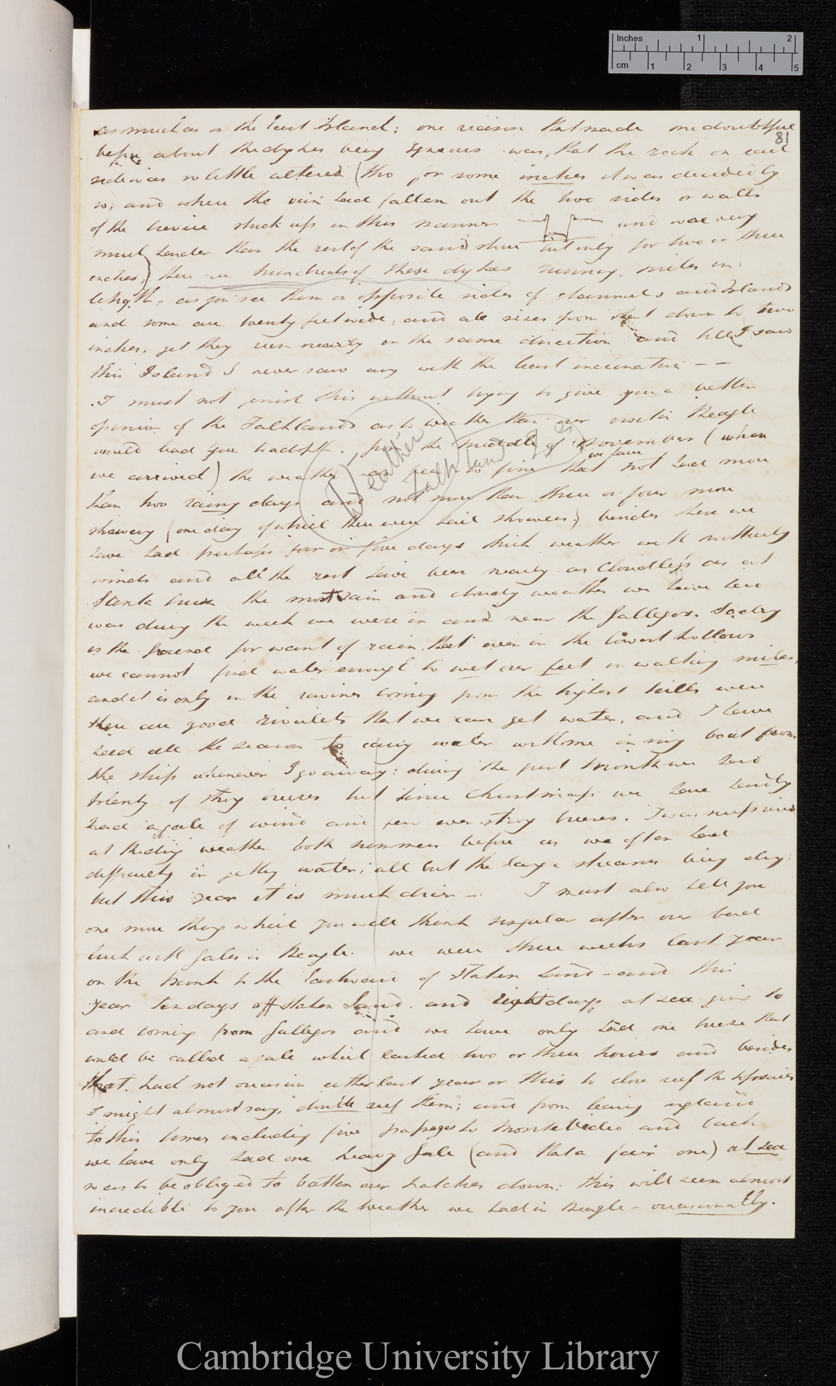 Sir Bartholomew James Sulivan to Charles Robert Darwin