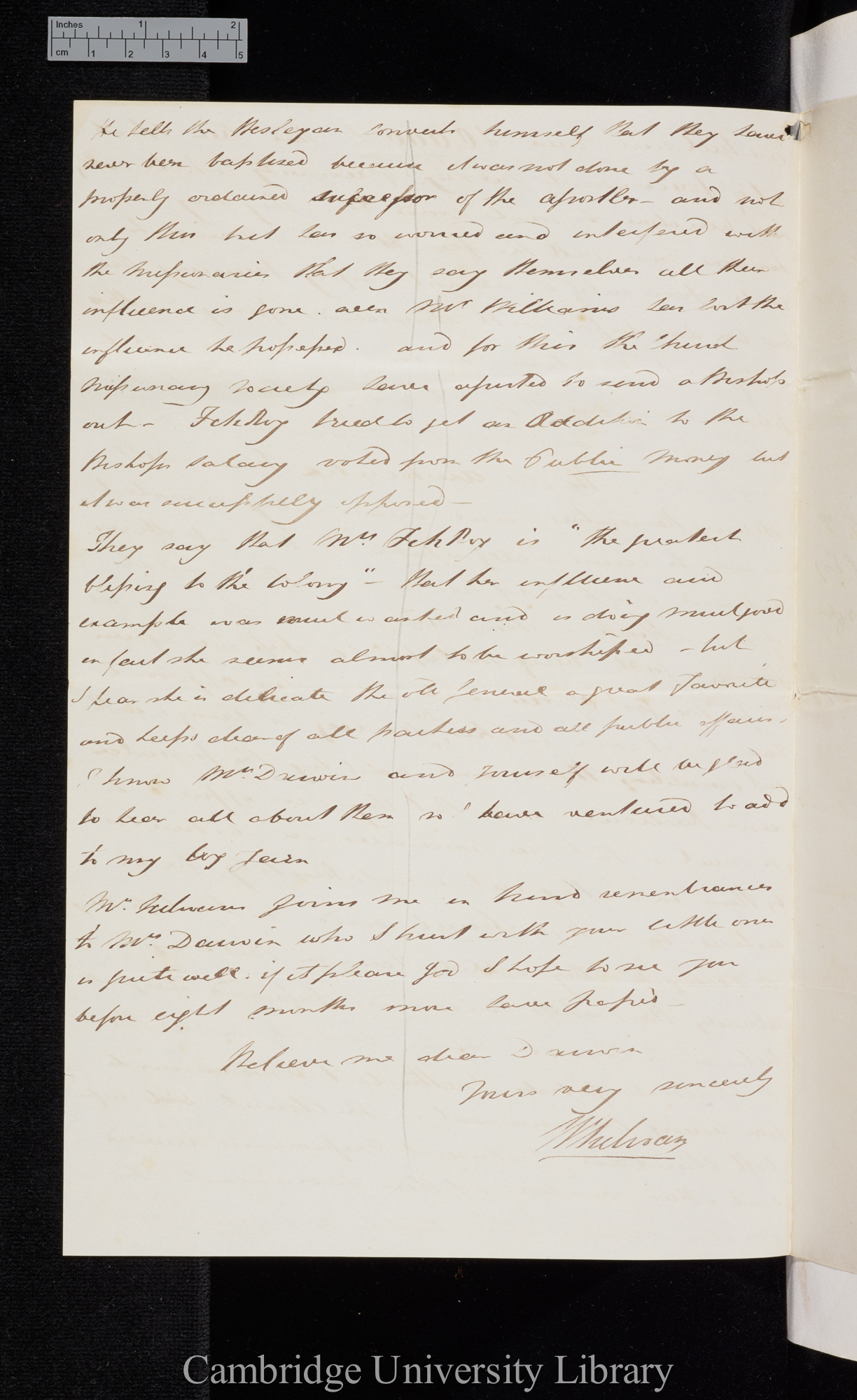 Sir Bartholomew James Sulivan to Charles Robert Darwin