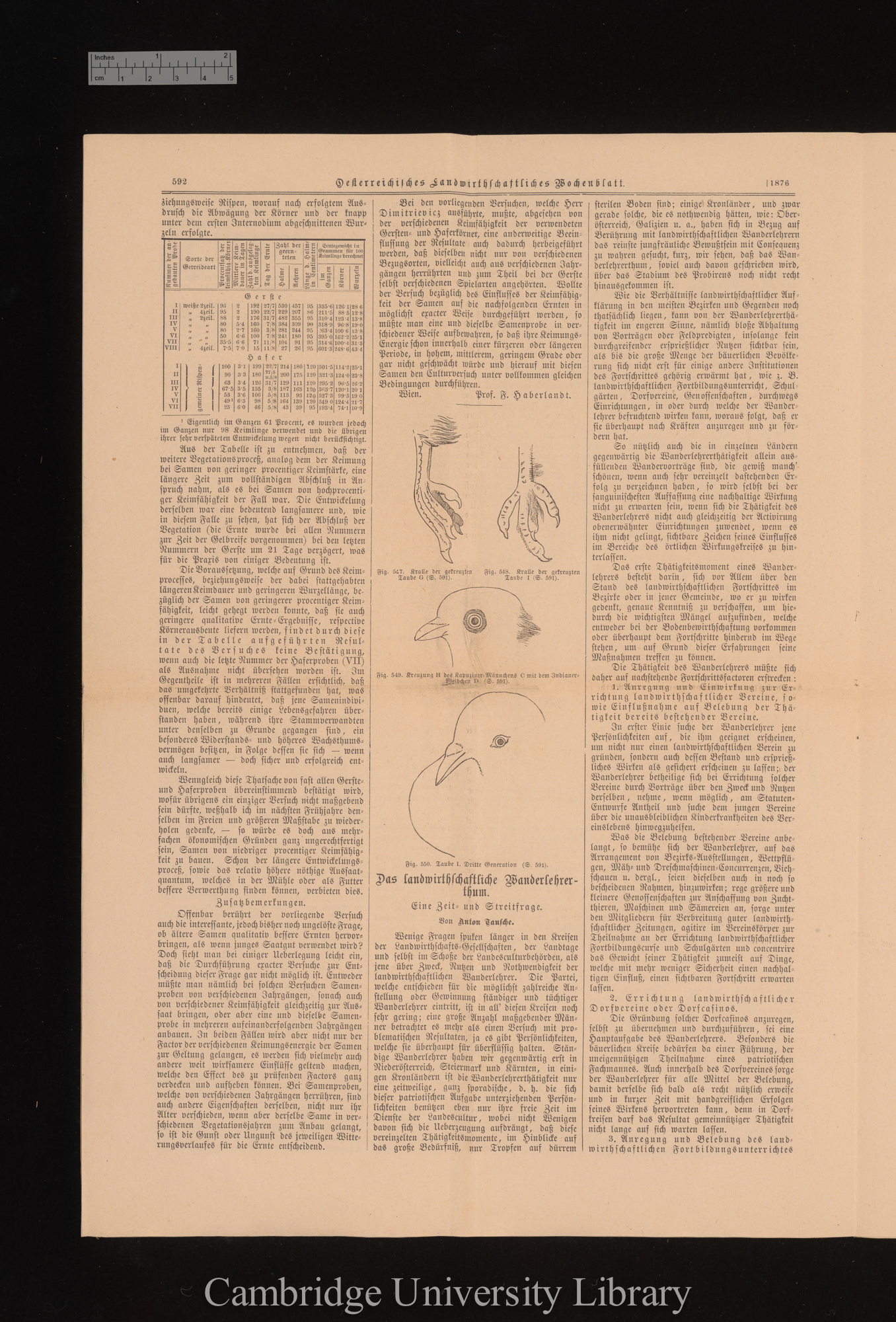 &#39;Oesterreichisches Landwirthschaftliches Wochenblatt&#39; 2: 592