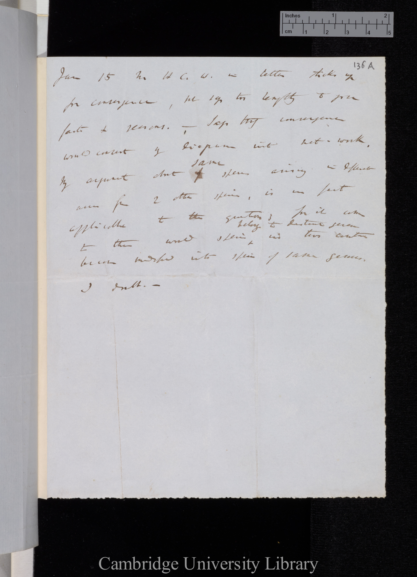 Charles Robert Darwin to [Hewett Cottrell Watson]