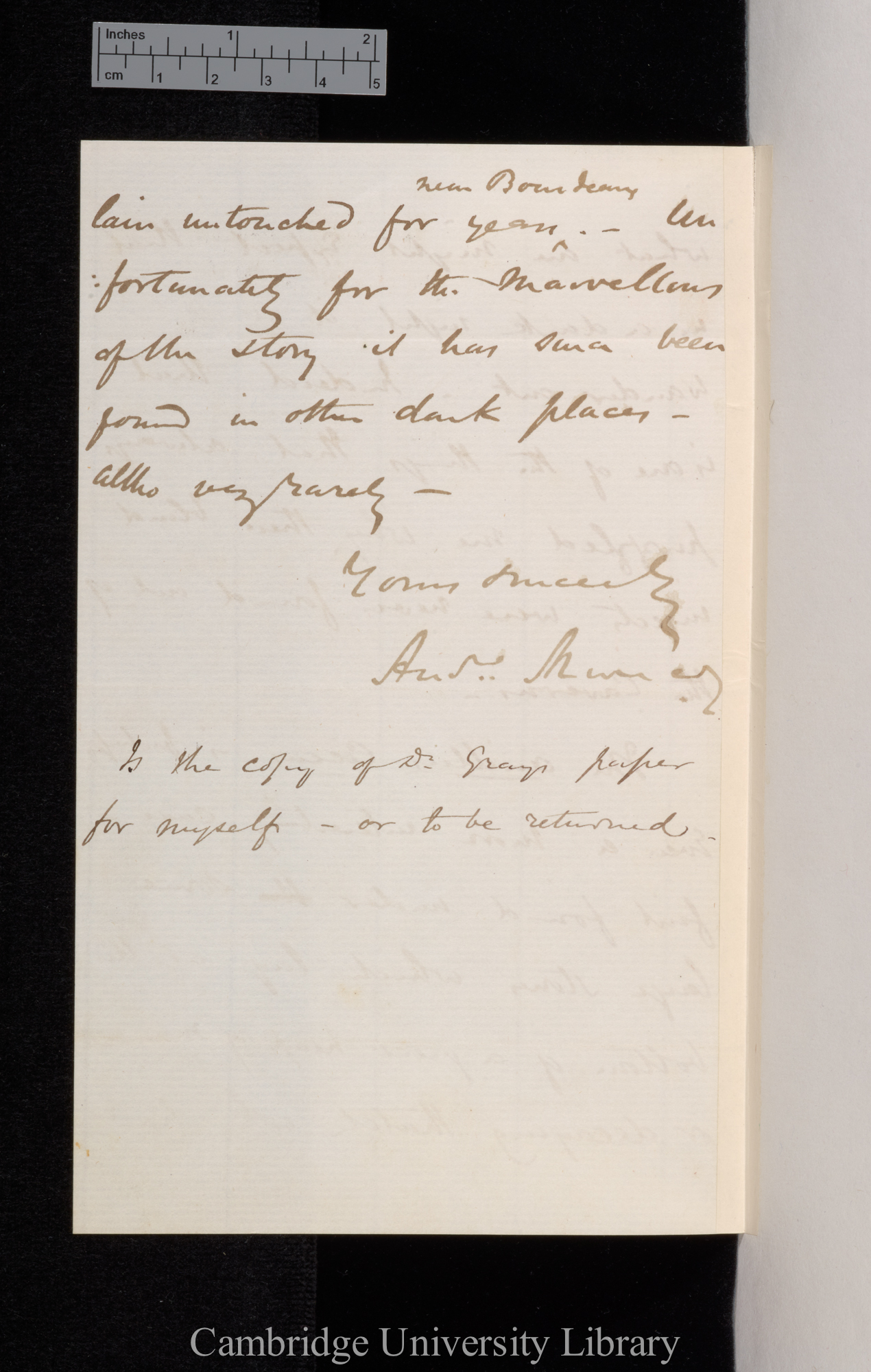 Andrew Murray to Charles Robert Darwin