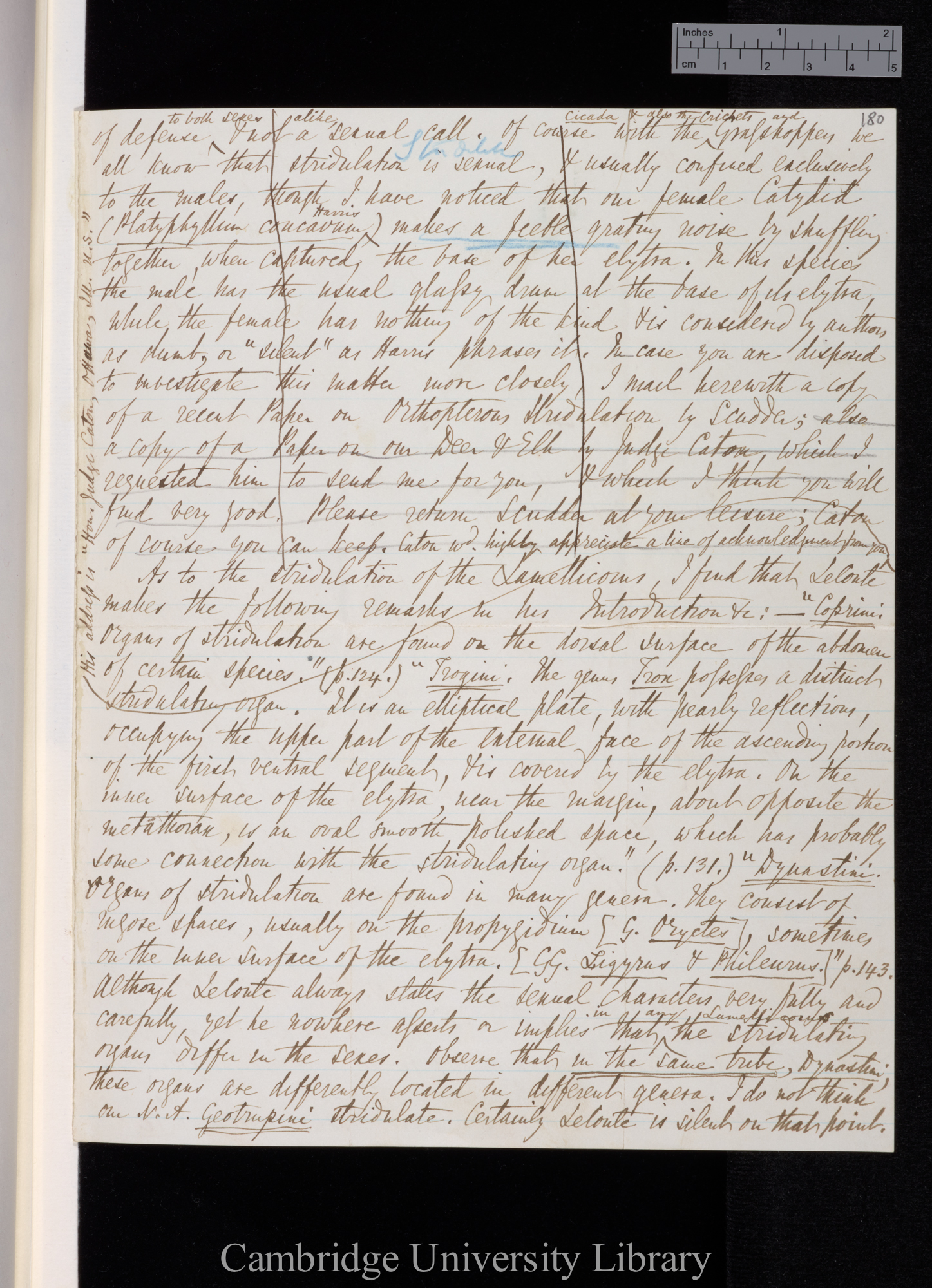 [Benjamin Dann Walsh] to Charles Robert Darwin