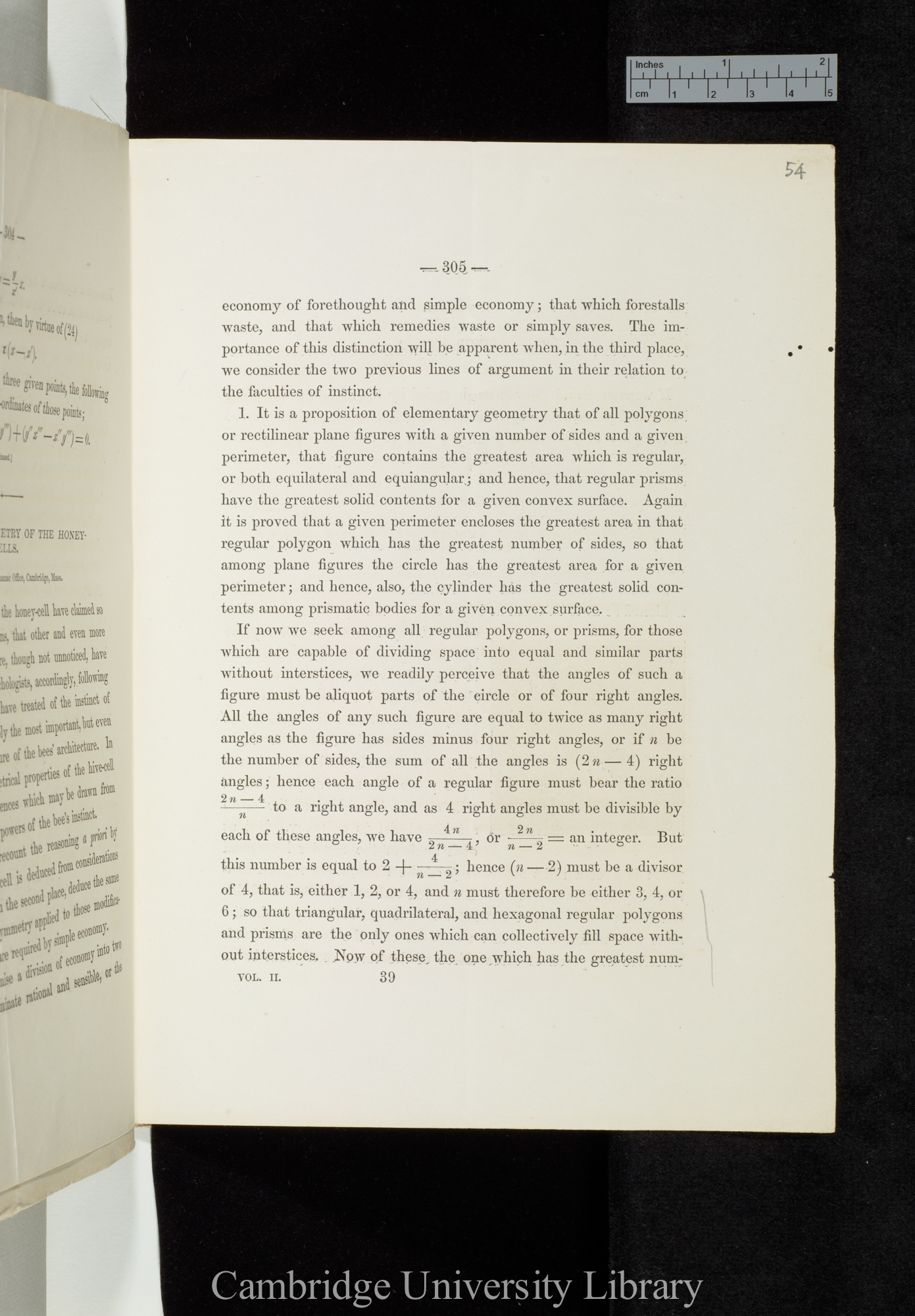 Wright, Chauncey. The economy and symmetry of the honey-bees&#39; cells &#39;Mathematical Monthly&#39; 2: 305