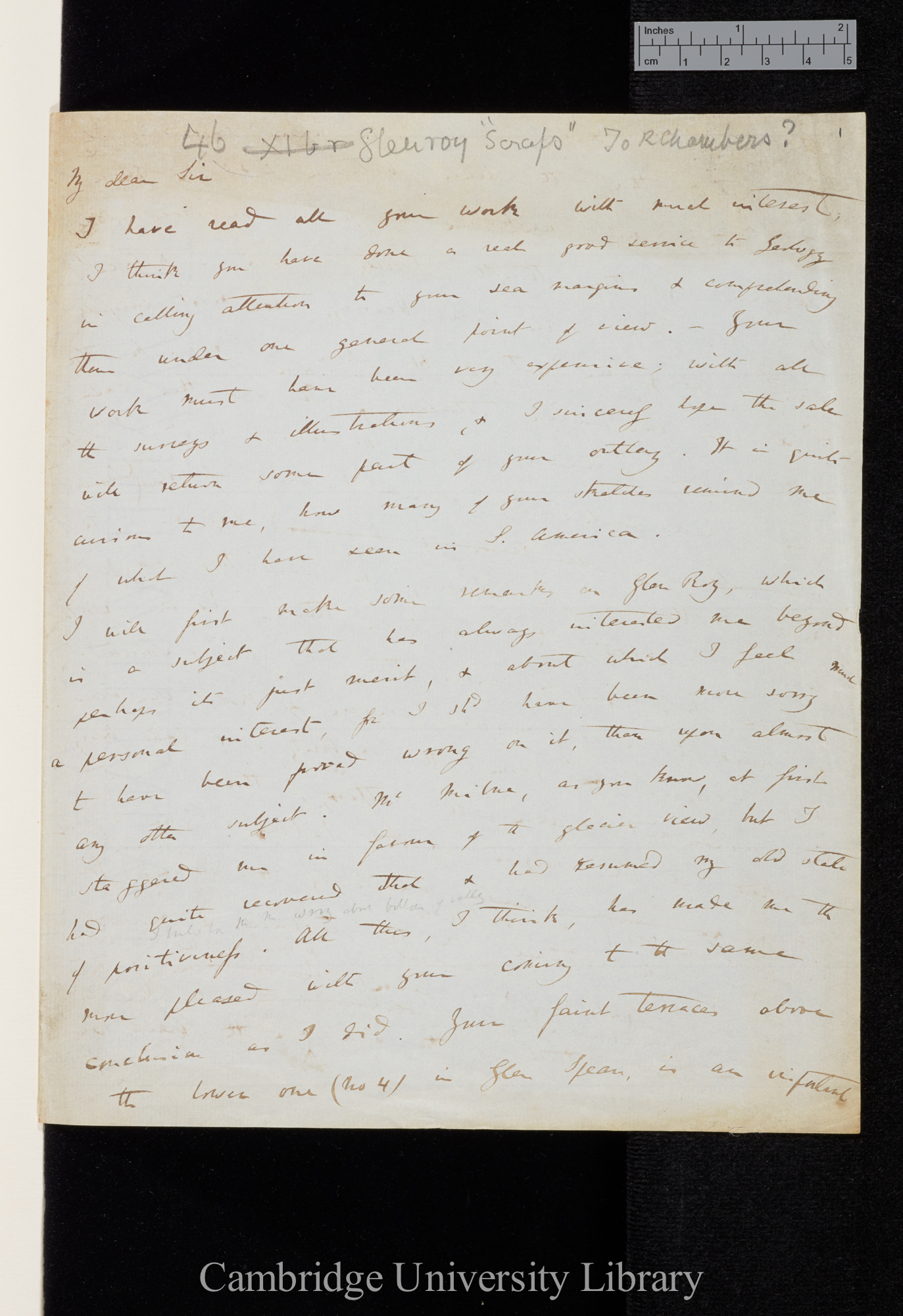 Charles Robert Darwin to [Robert Chambers]