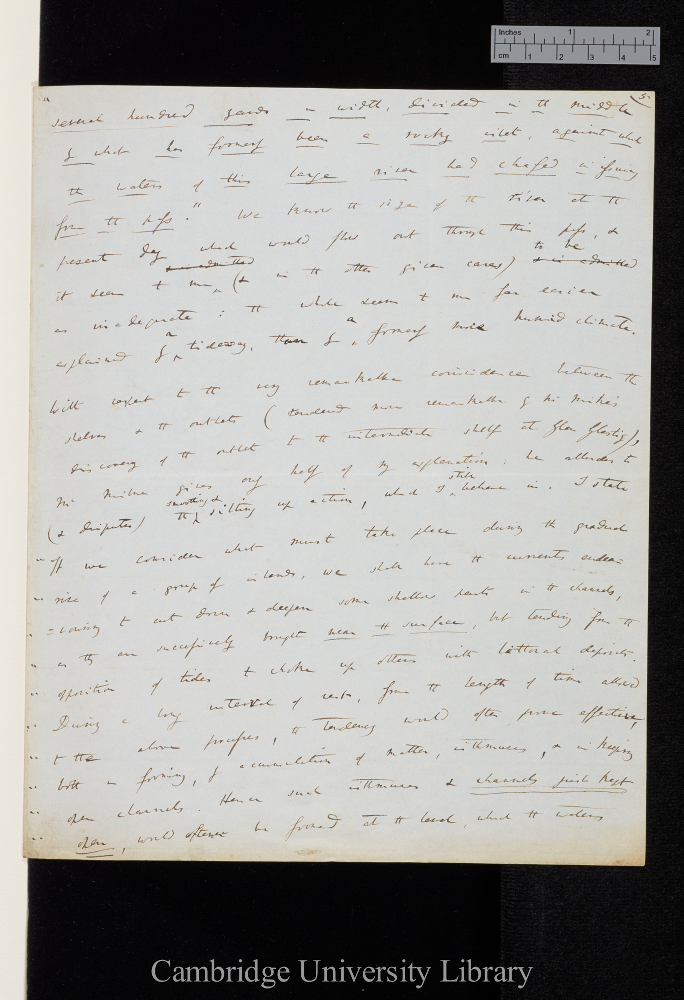 Charles Robert Darwin to Sir Charles Lyell, [Ms p 5]