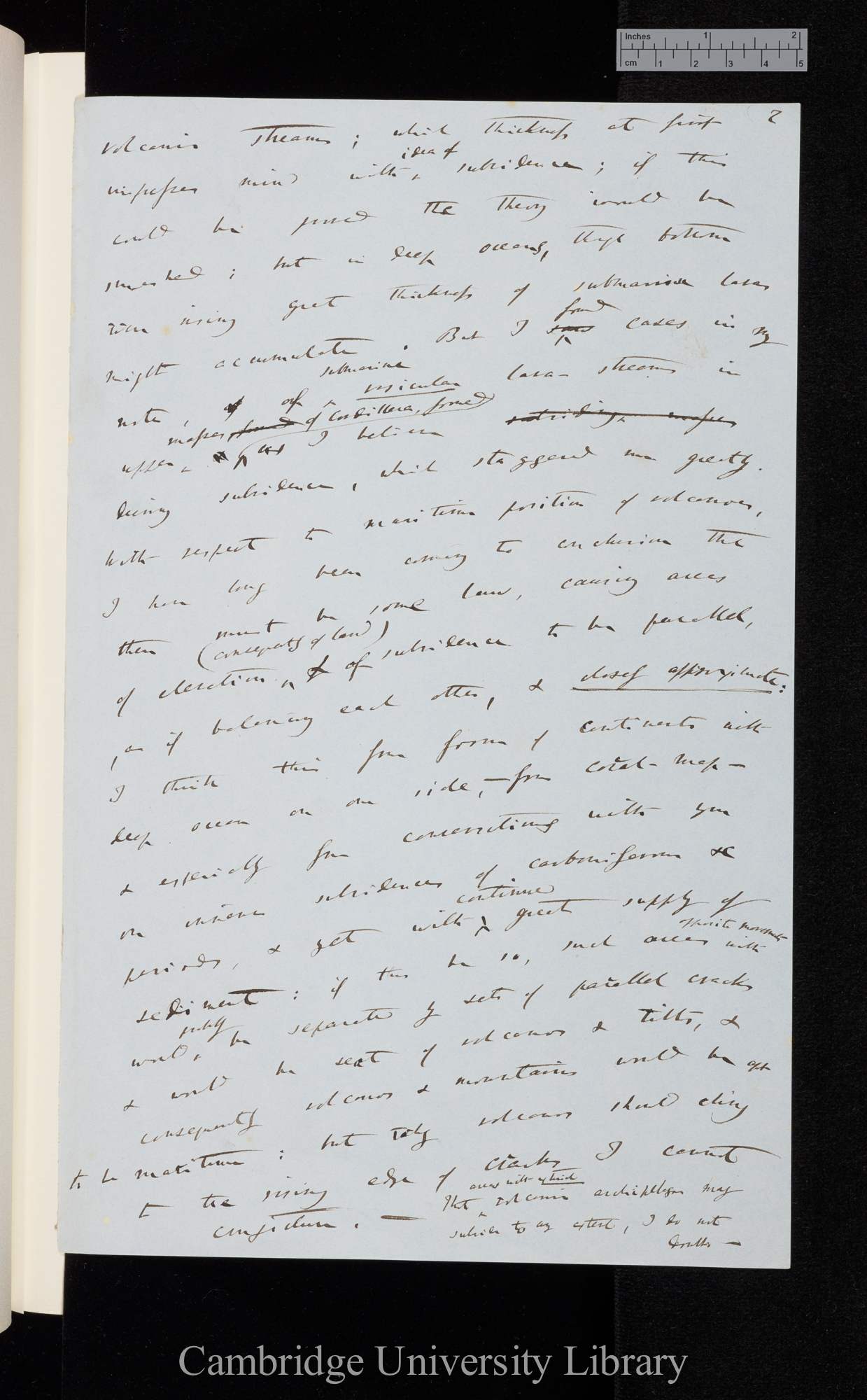 Charles Robert Darwin to Sir Charles Lyell, Ms p 2