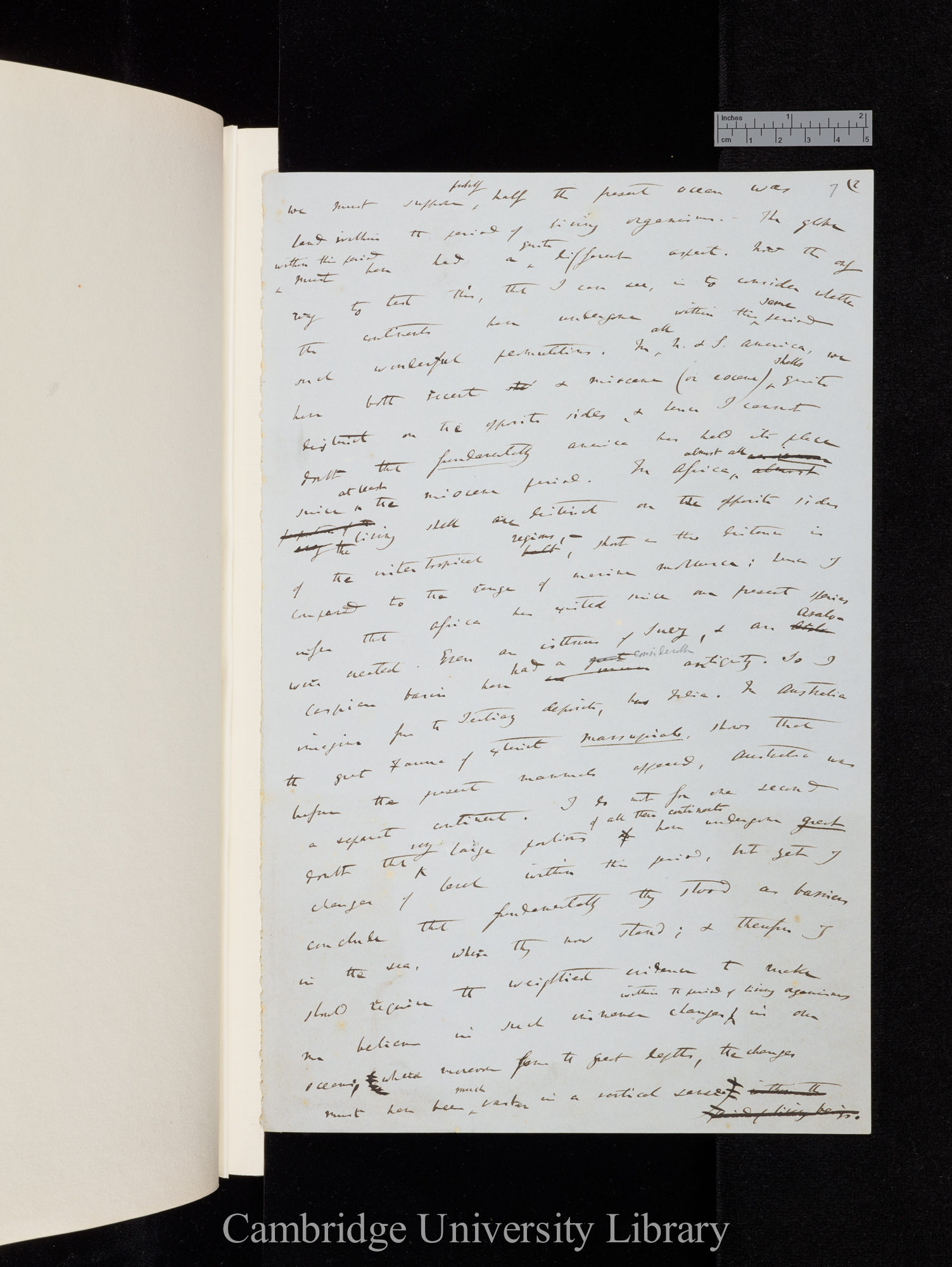 Charles Robert Darwin to Sir Charles Lyell, Ms p 2