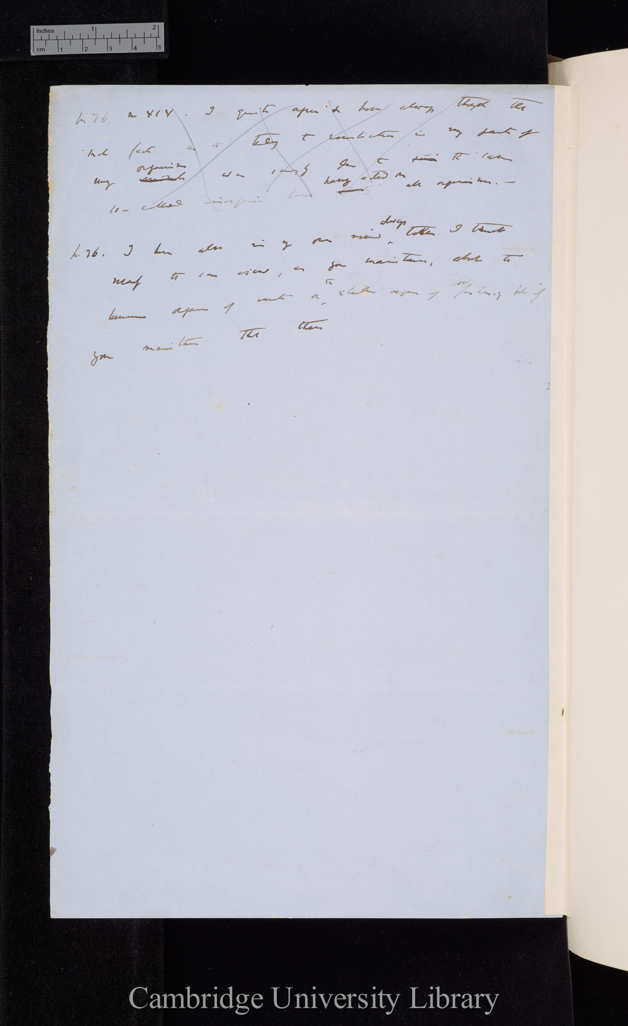 Charles Robert Darwin to George Henry Lewes