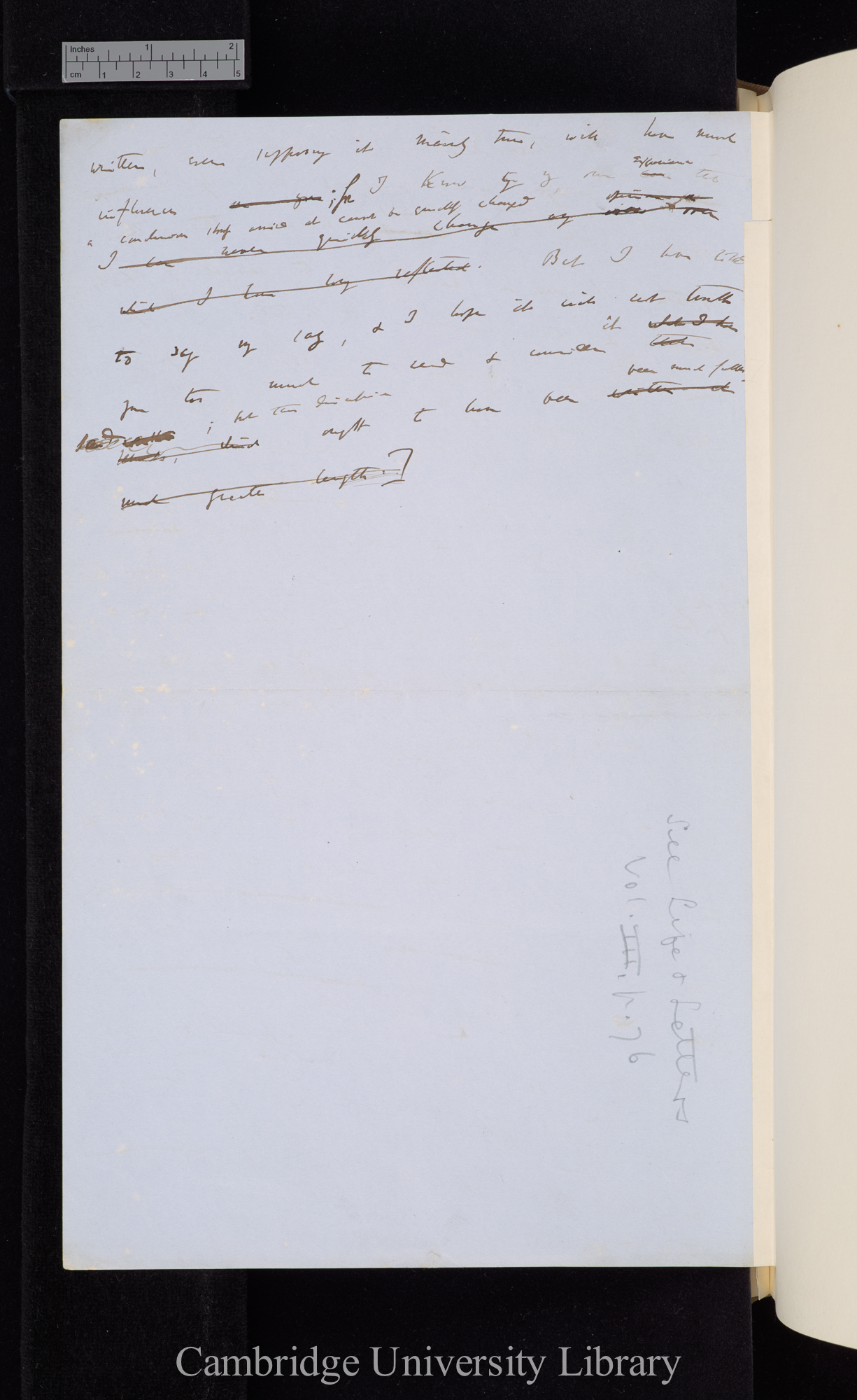 Charles Robert Darwin to George Henry Lewes