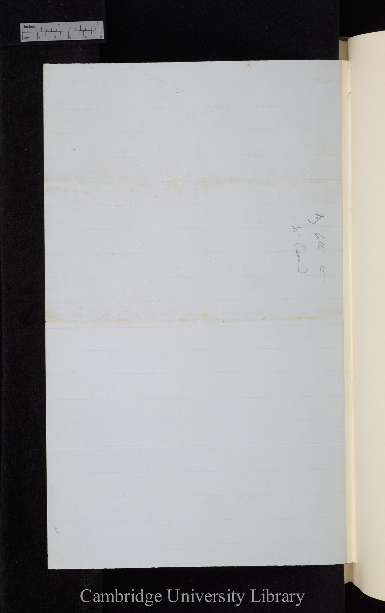 Charles Robert Darwin to Sir James Caird