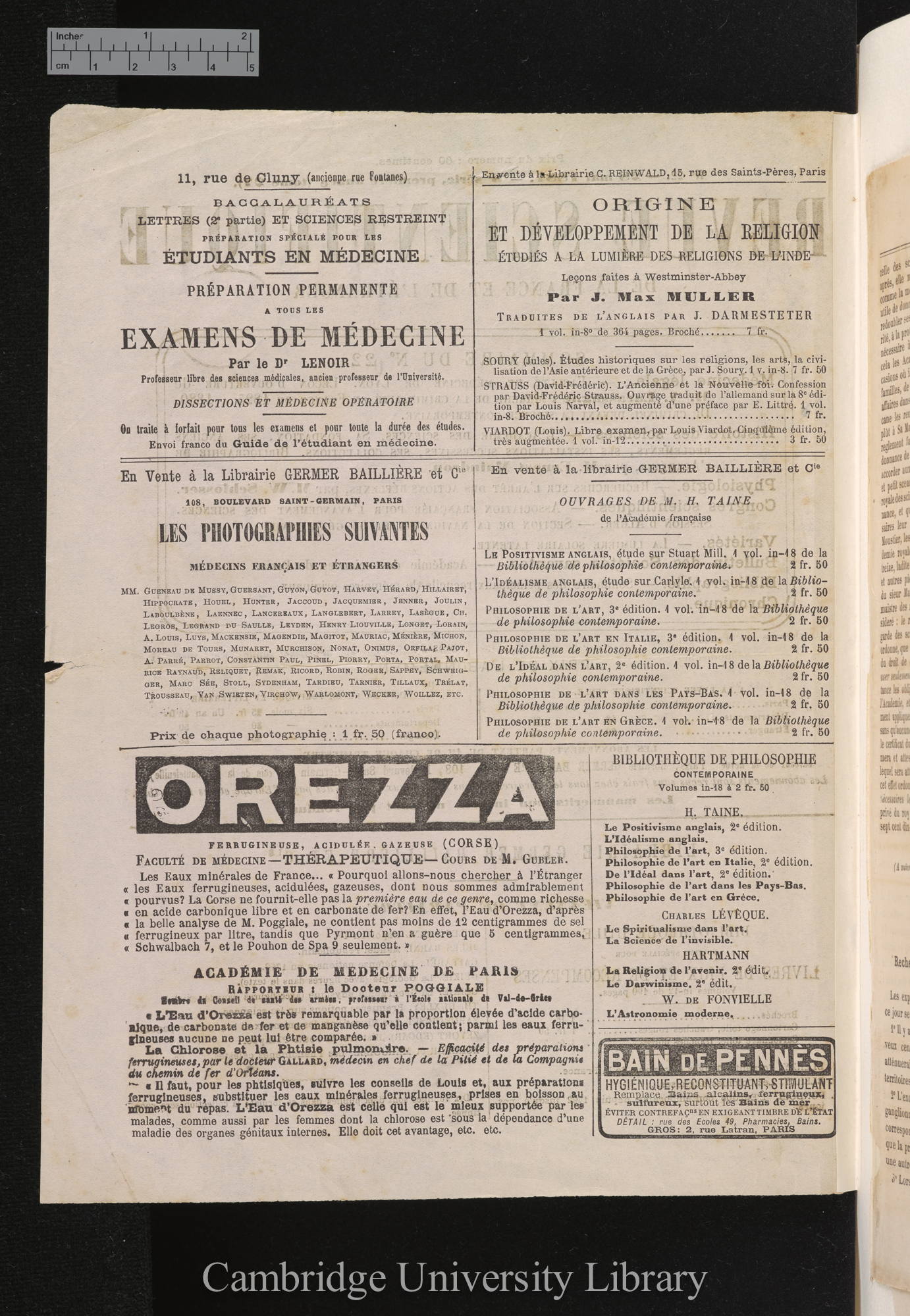 &#39;Revue Scientifique de la France et de l&#39;Étranger&#39; 27: No 22