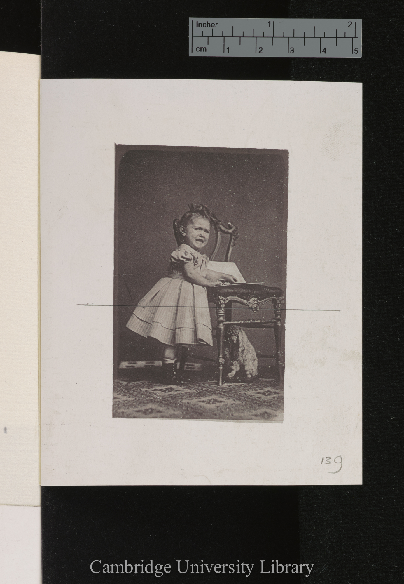 Photo of [unidentified child and dog]