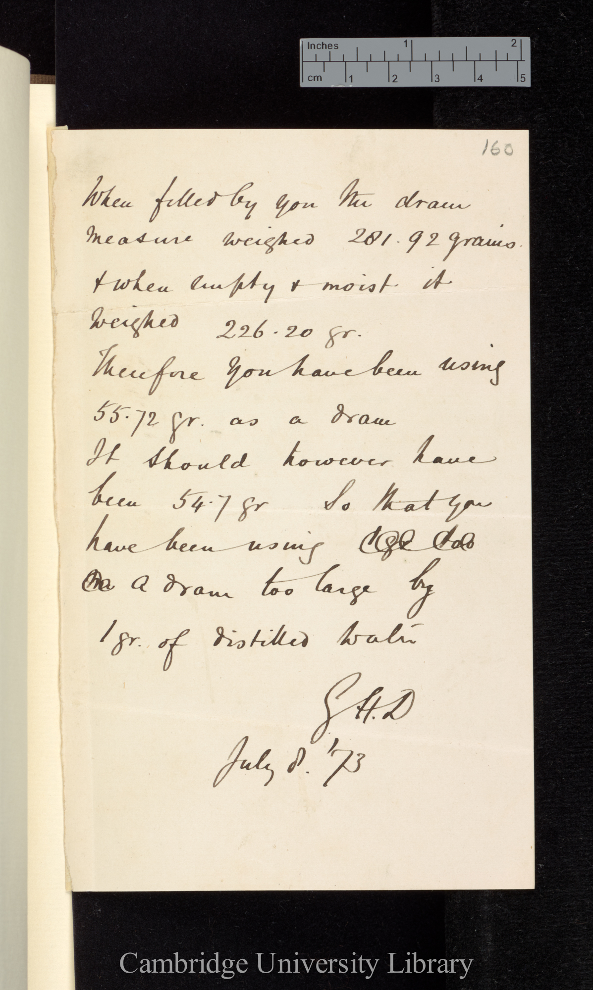 Sir George Howard Darwin to Charles Robert Darwin