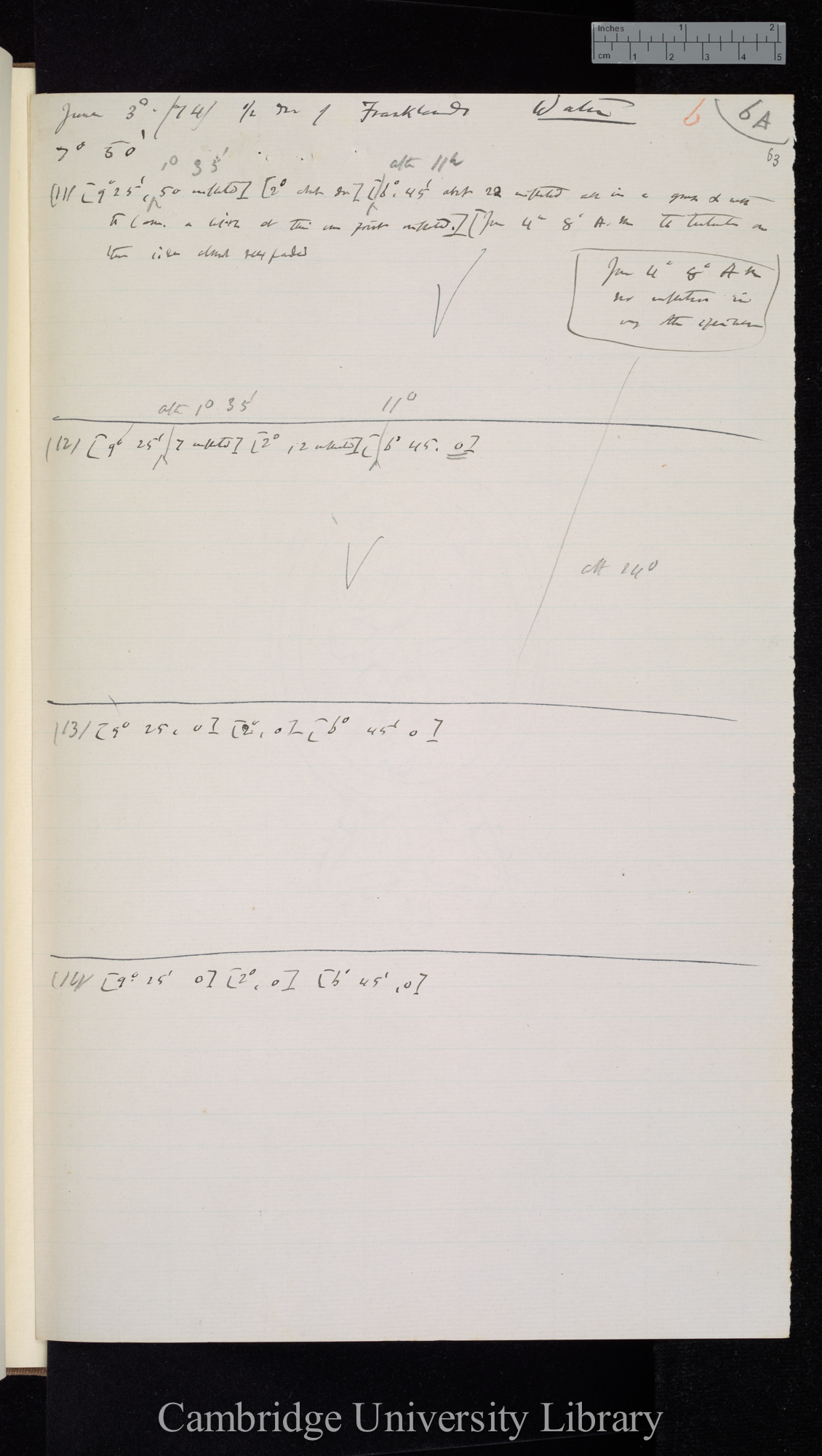 Phosph[ate] of Ammonia 1 gr to 3000 oz Frankland&#39;s water [also to 5000 oz] / Frankland&#39;s water