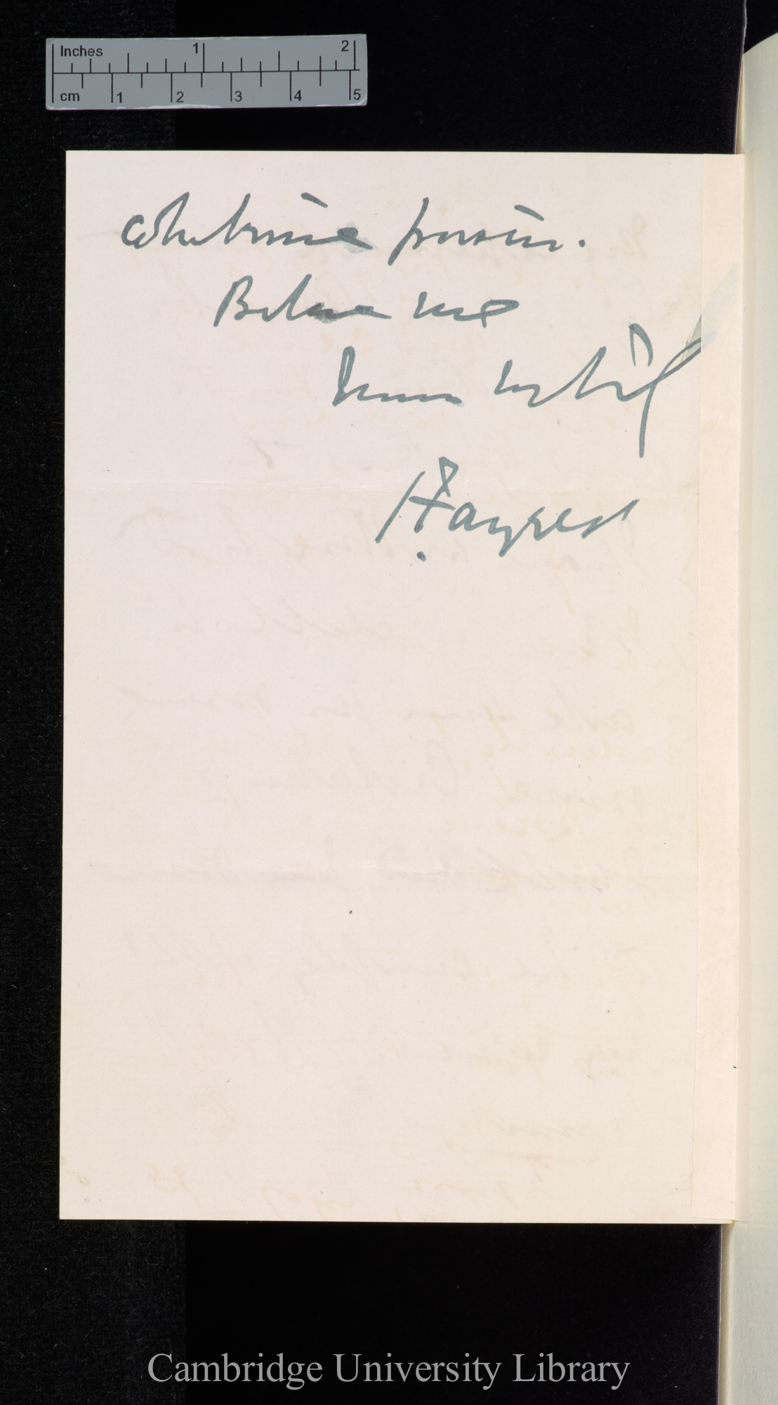 Sir Joseph Fayrer to Charles Robert Darwin