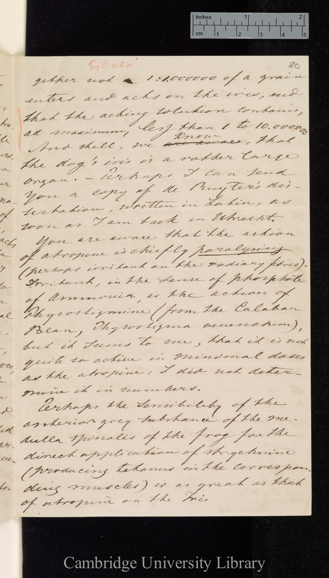 Franciscus Cornelis Donders to Charles Robert Darwin