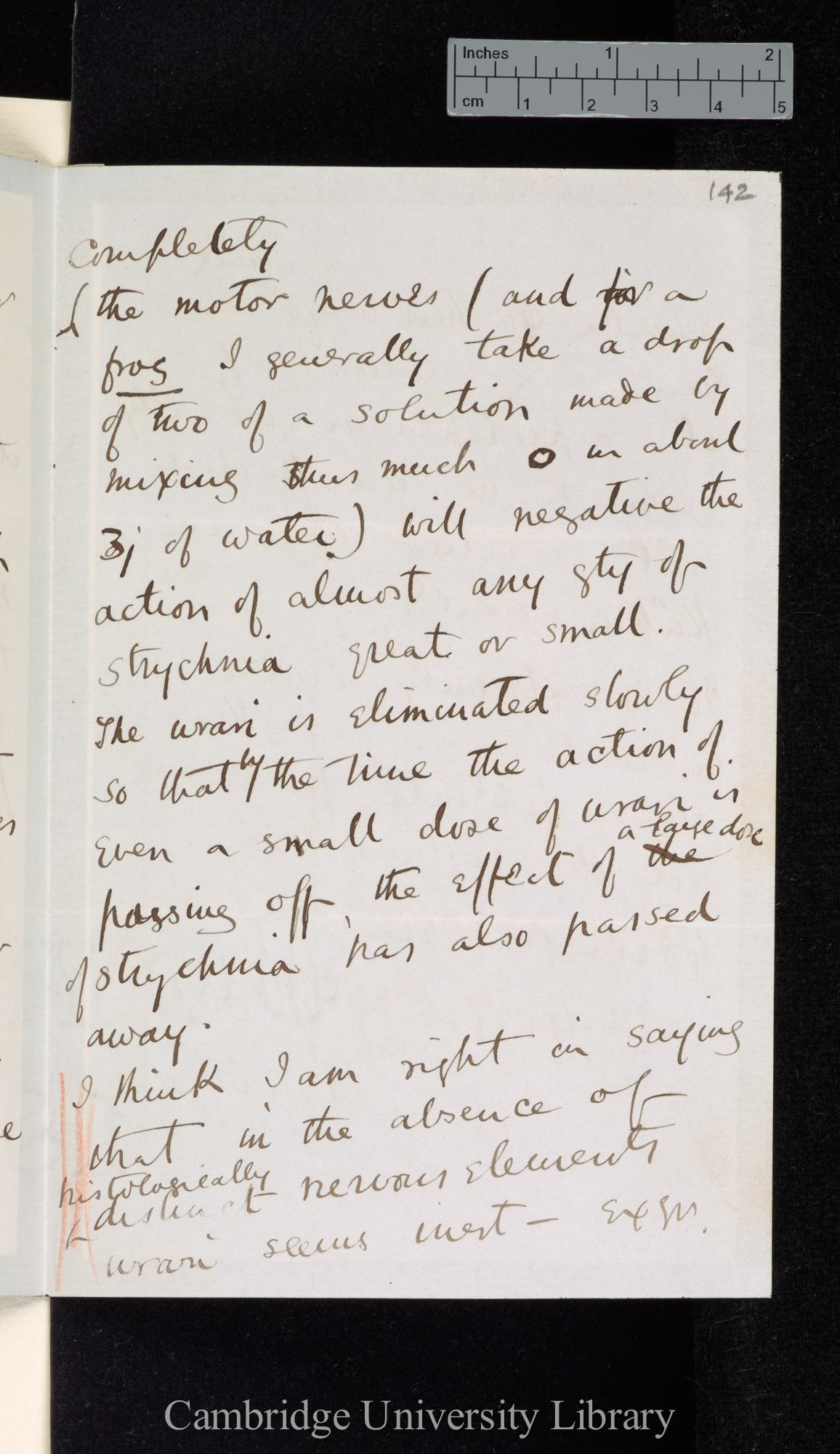 Sir Michael Foster to Charles Robert Darwin