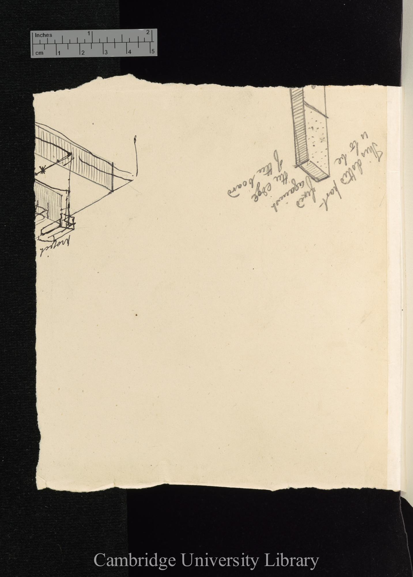 [engineering sketch on reverse]