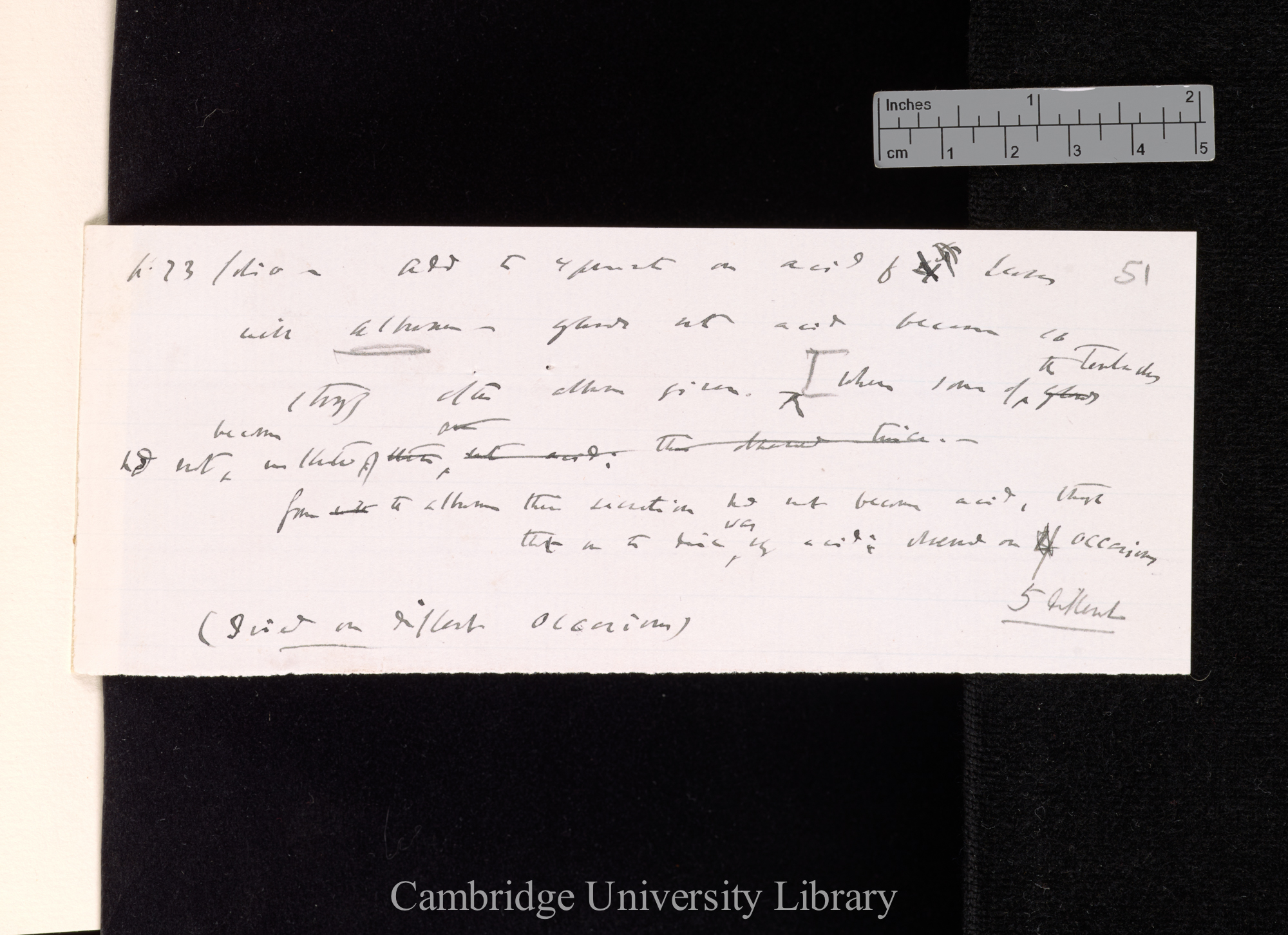 p 73 folio - add to experiments on acid 6 leaves with albumen - glands not acid became so strongly after albumen given