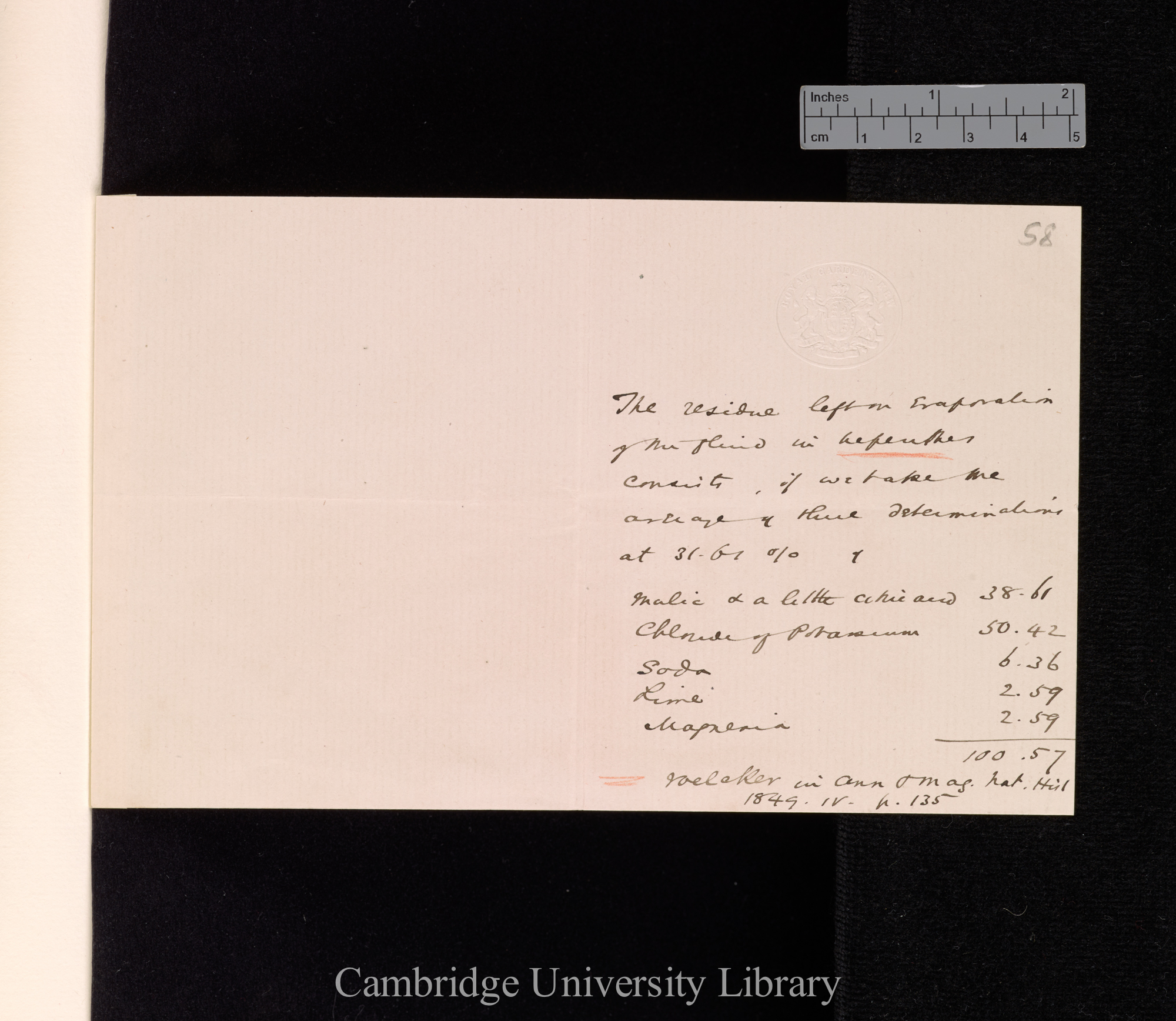 Letter from [Sir William Turner Thiselton-Dyer] to Charles Robert Darwin; written at Kew memo