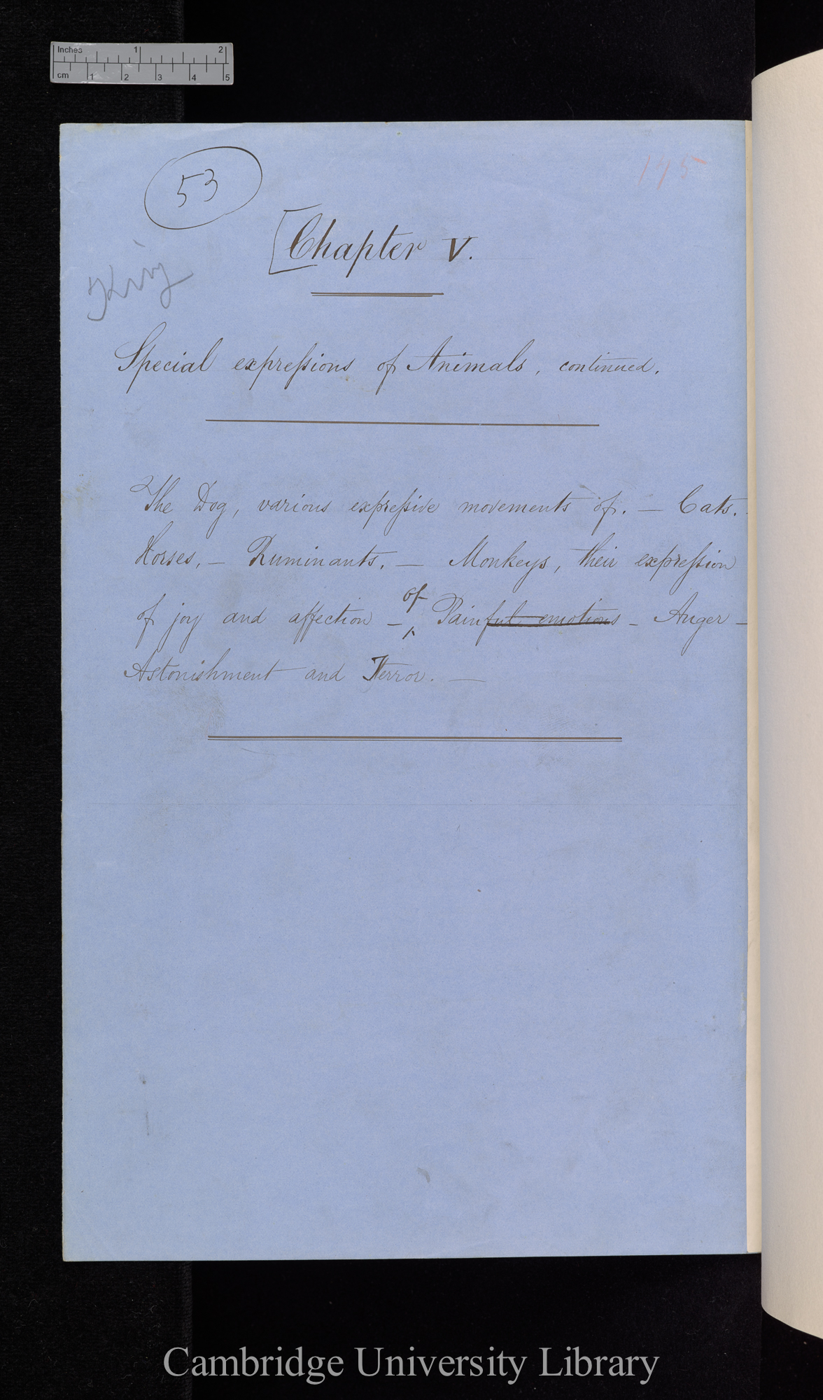 [of &#39;Expression&#39;] Chap V [title-sheet], later 175 [published p 116]