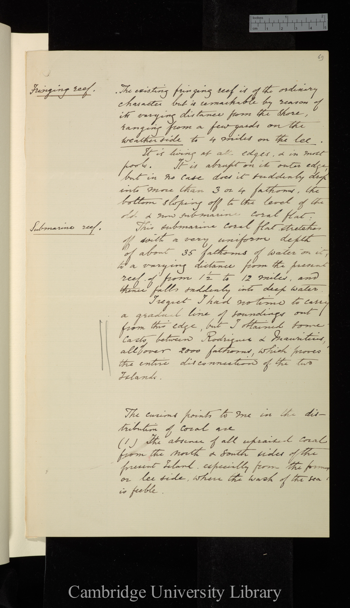 Sir William James Lloyd Wharton to Charles Robert Darwin