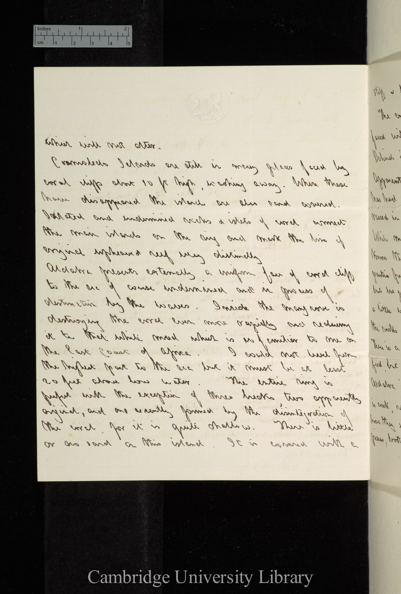 Sir William James Lloyd Wharton to Charles Robert Darwin