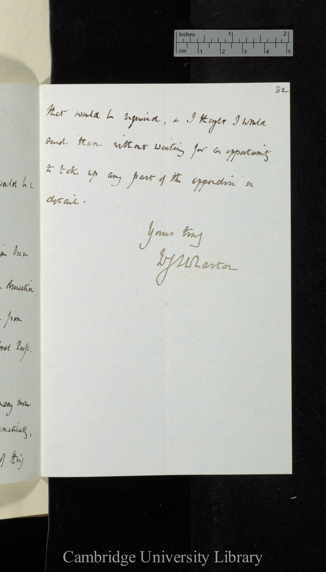 Sir William James Lloyd Wharton to Sir Francis Darwin