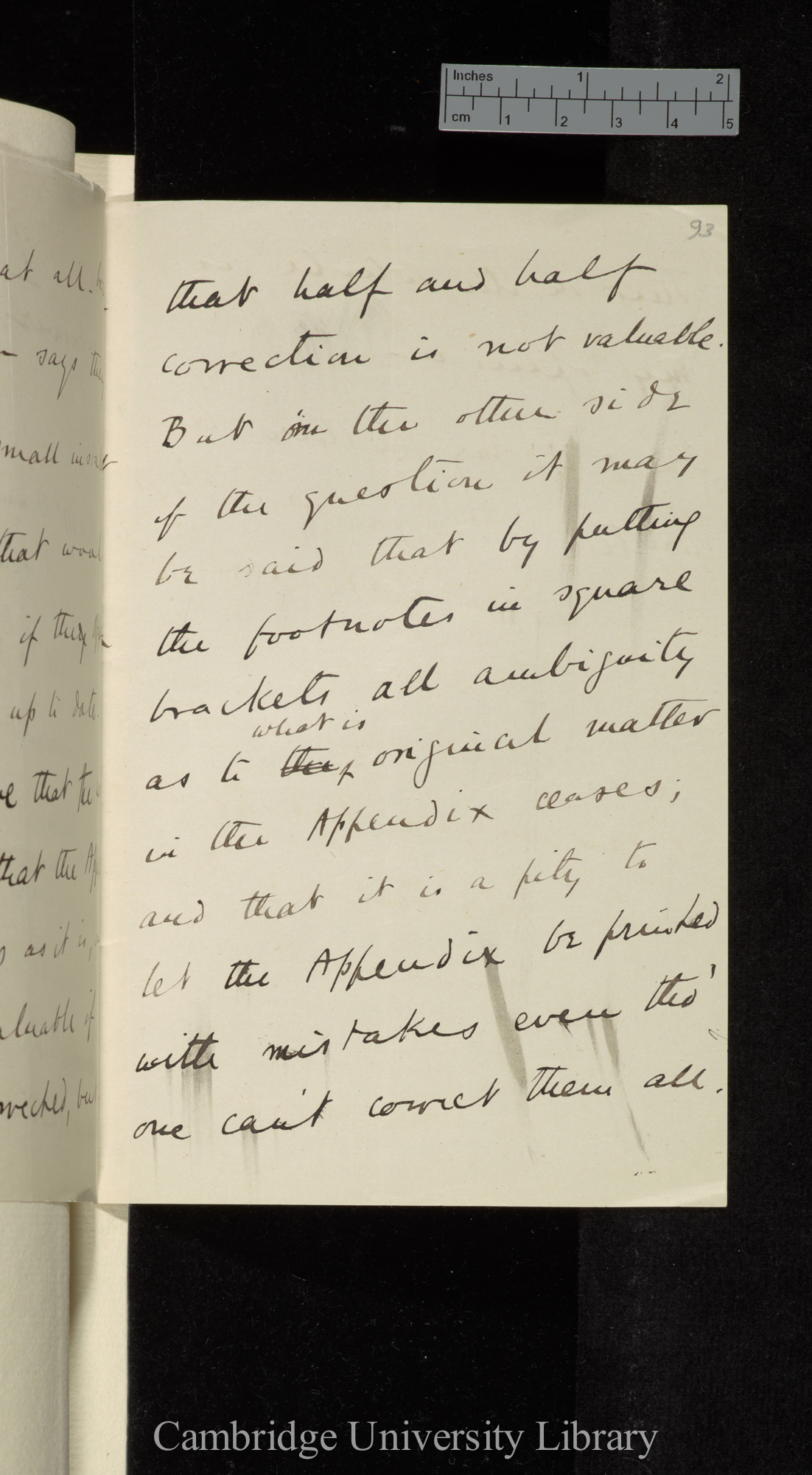 Sir Francis Darwin to Thomas George Bonney