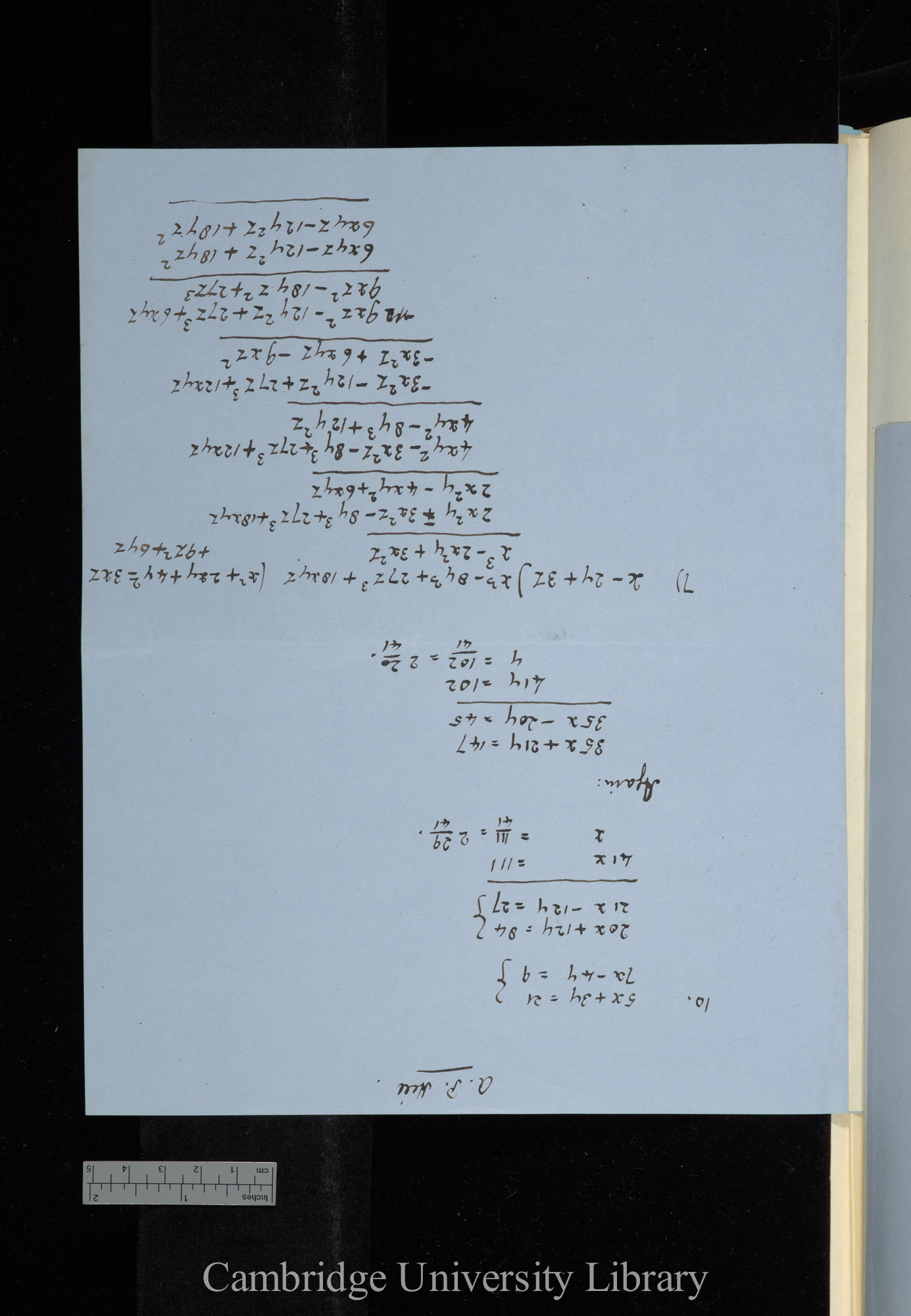 unrelated mathematical notes by Sir George Howard Darwin