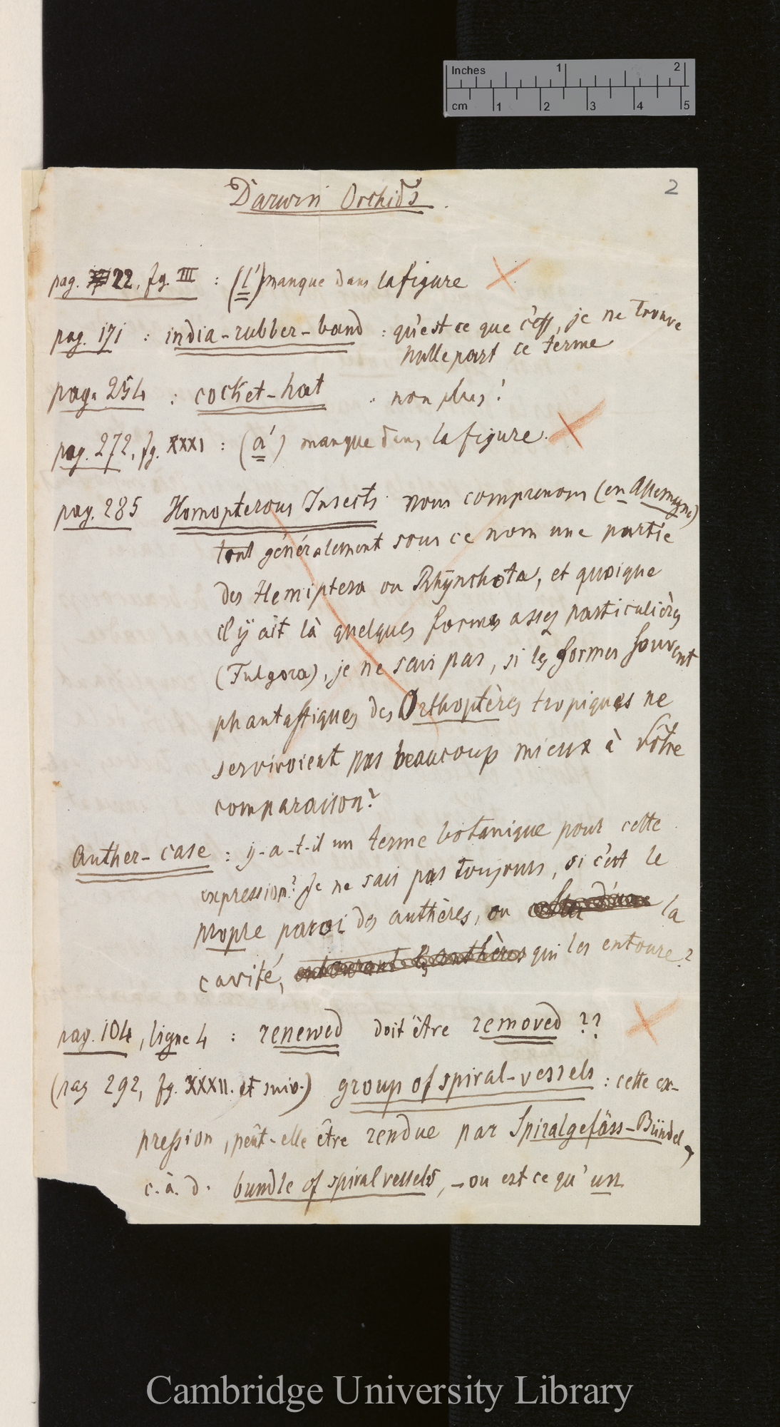 [Heinrich Georg Bronn] to Charles Robert Darwin